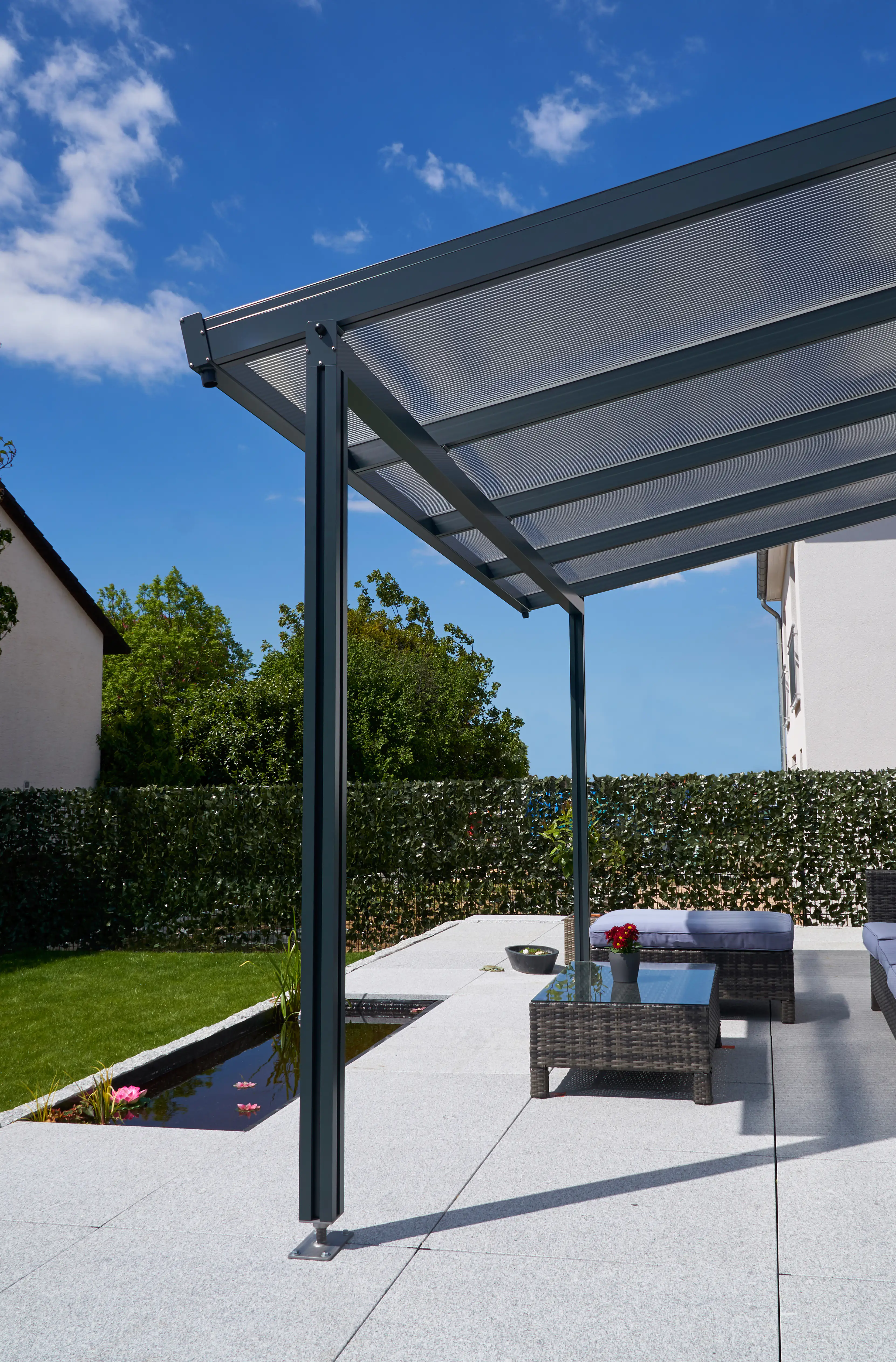 Gutta Doppelstegplatte-Set Zebraplatte für 12 m2 anthrazit inkl. Zubehör