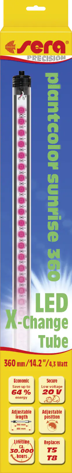 Sera Aquarium-Beleuchtung LED X-Change Tube plantcolor sunrise 360 - 1 Stück Sera Aquarium-Beleuchtung LED X-Change Tube plantcolor sunrise 360 - 1 Stück