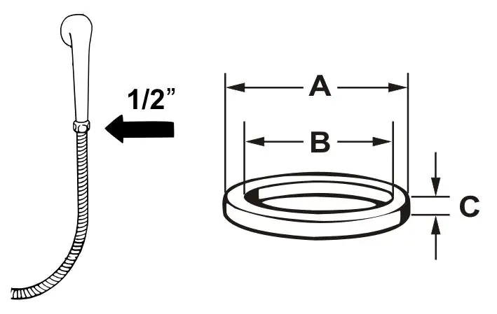 Cornat Schmutzfangsieb für Handbrausen, Inhalt: 2 Stück