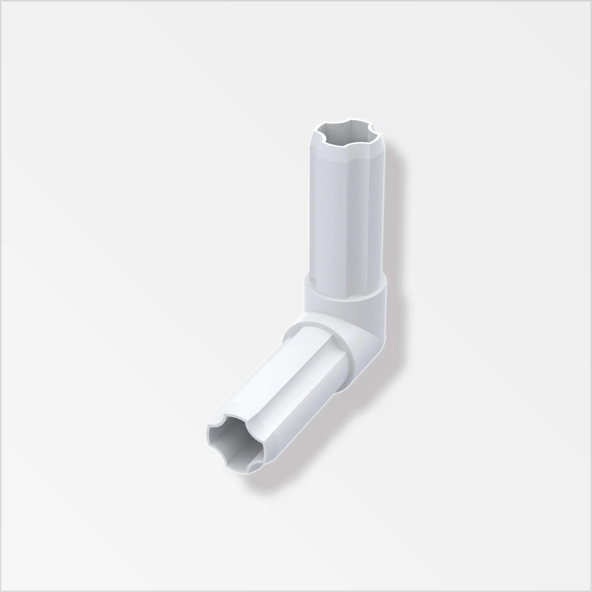 alfer Combitech Connect Winkelverbinder Kunststoff 23,5 mm weiß