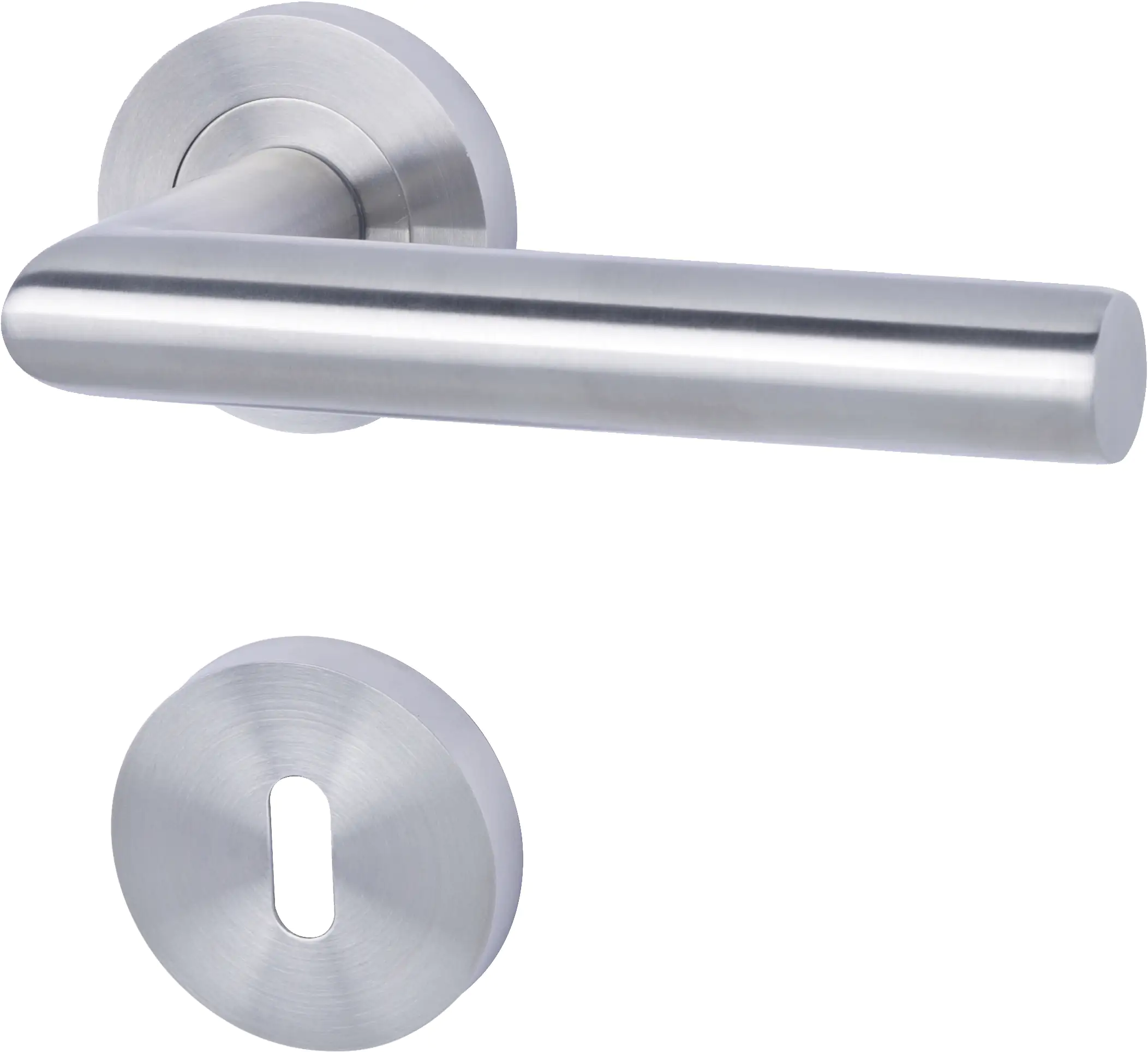 Alpertec BB-Rosettengarnitur Solid 10 Edelstahl silber rund Alpertec BB-Rosettengarnitur Solid 10 Edelstahl silber rund