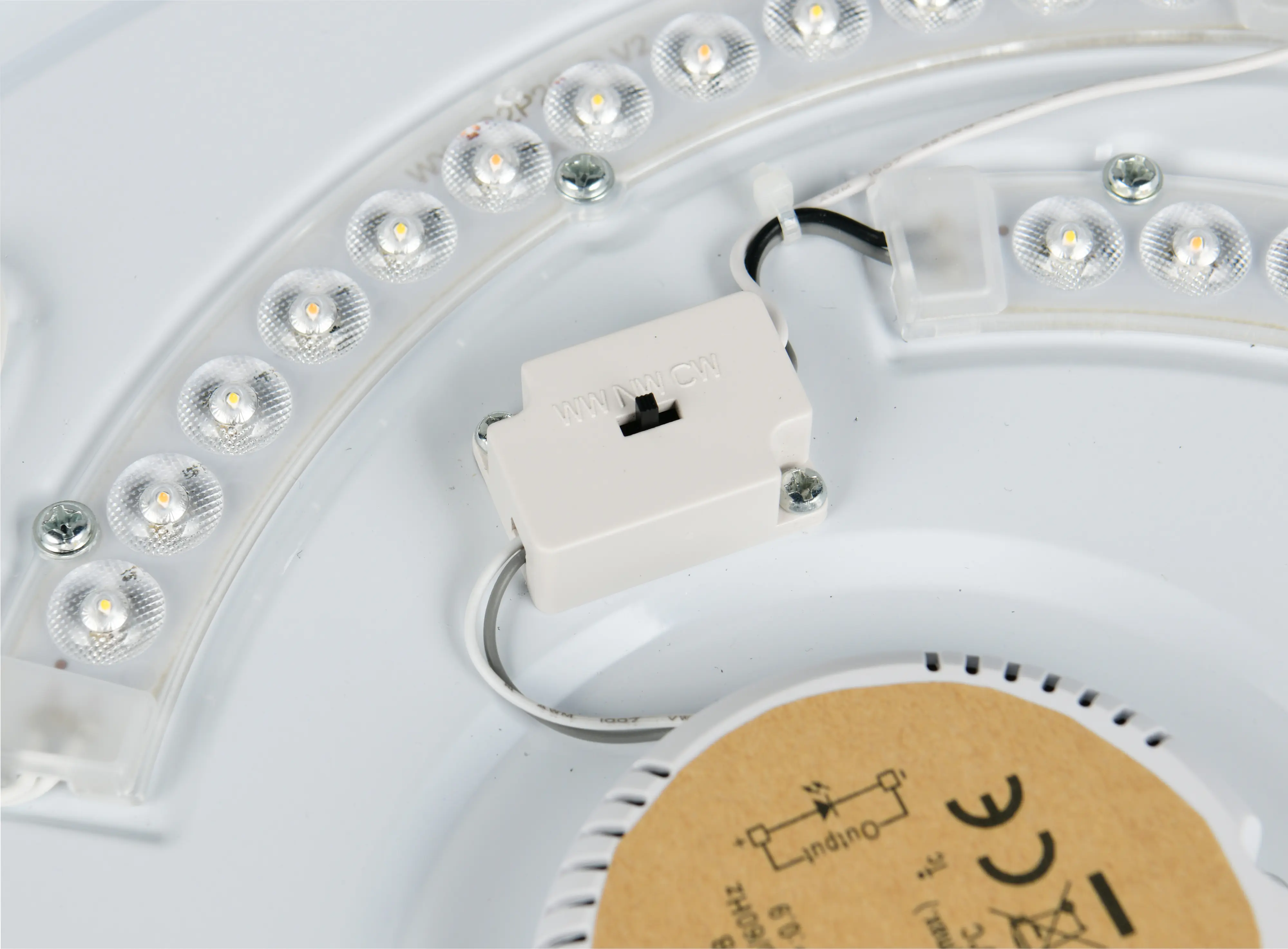 Trio LED-Deckenleuchte Fena Ø38,5 cm Nickel matt DIP-Switch