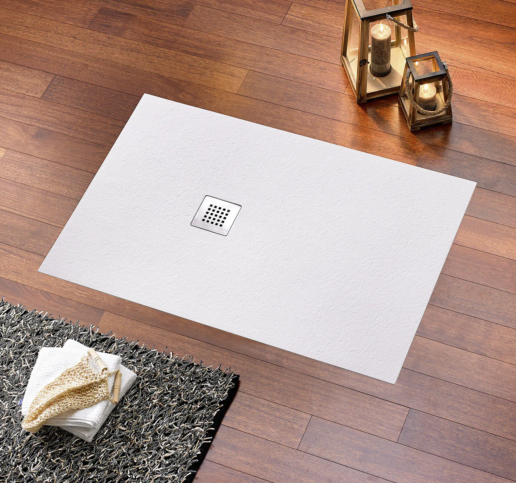 Ottofond Duschwanne Strato 100 x 80 x 2,4 cm, weiß