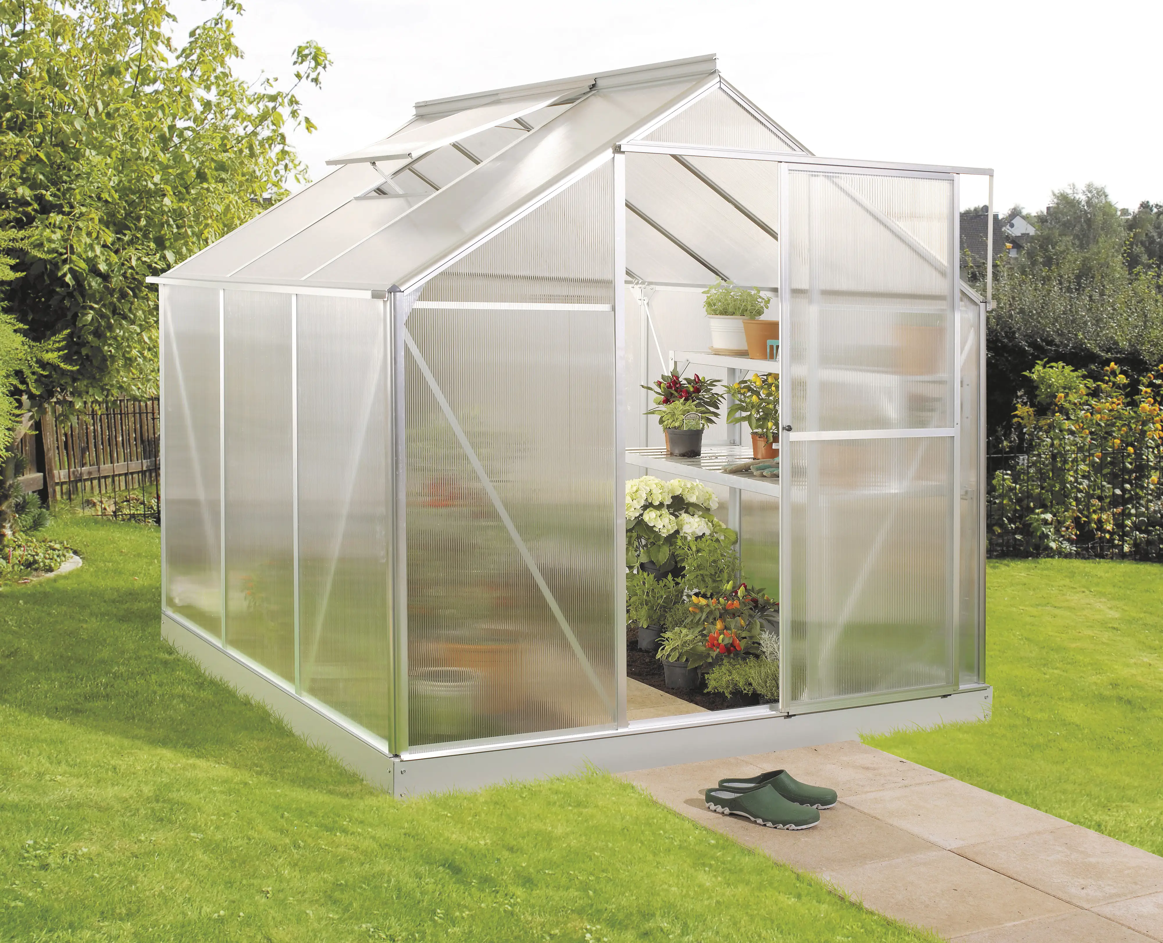 4005717080242_1769375 Vitavia Gewächshaus Eos 4600 190 x 226 cm 4 mm Hohlkammerplatten