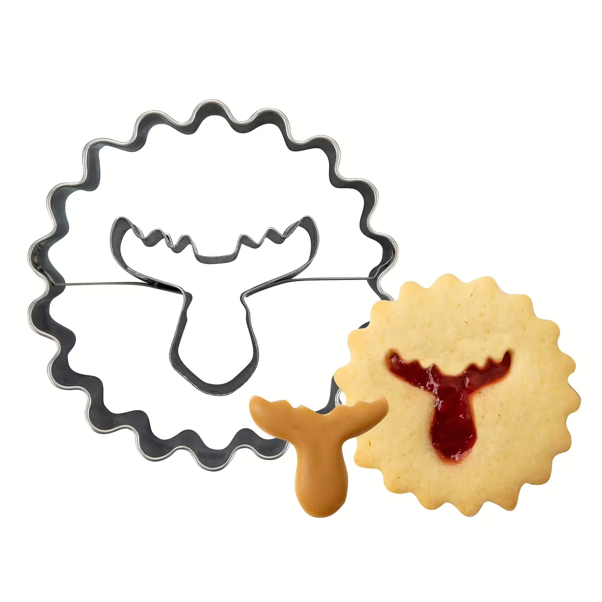 Zenker Ausstecher Linzer mit Elchkopf