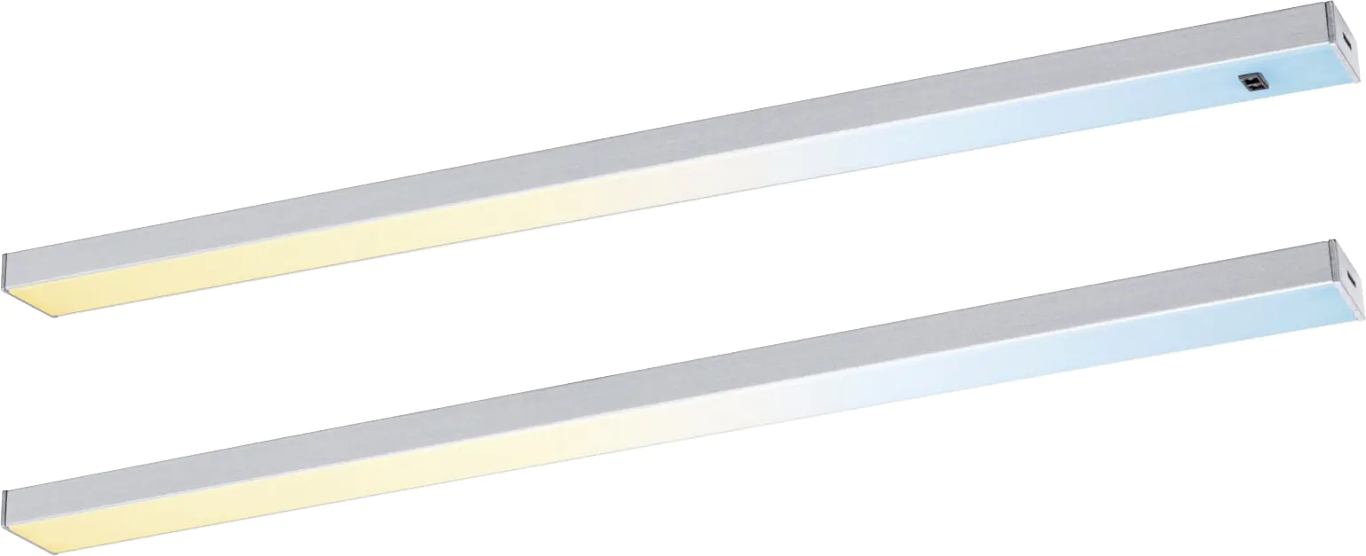 Paulmann LED Lichtleiste Inline chrom matt 35 cm TW 2er Set Paulmann LED Lichtleiste Inline chrom matt 35 cm TW 2er Set