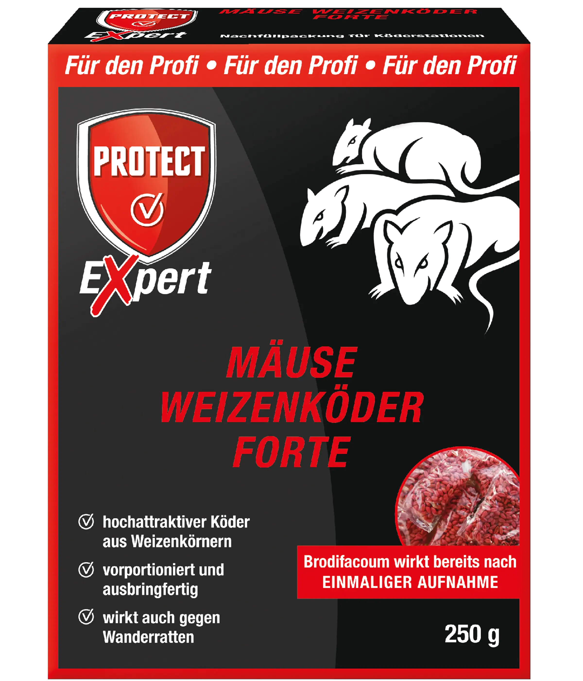 Protect Expert Mäuse Weizenköder Forte 250 g