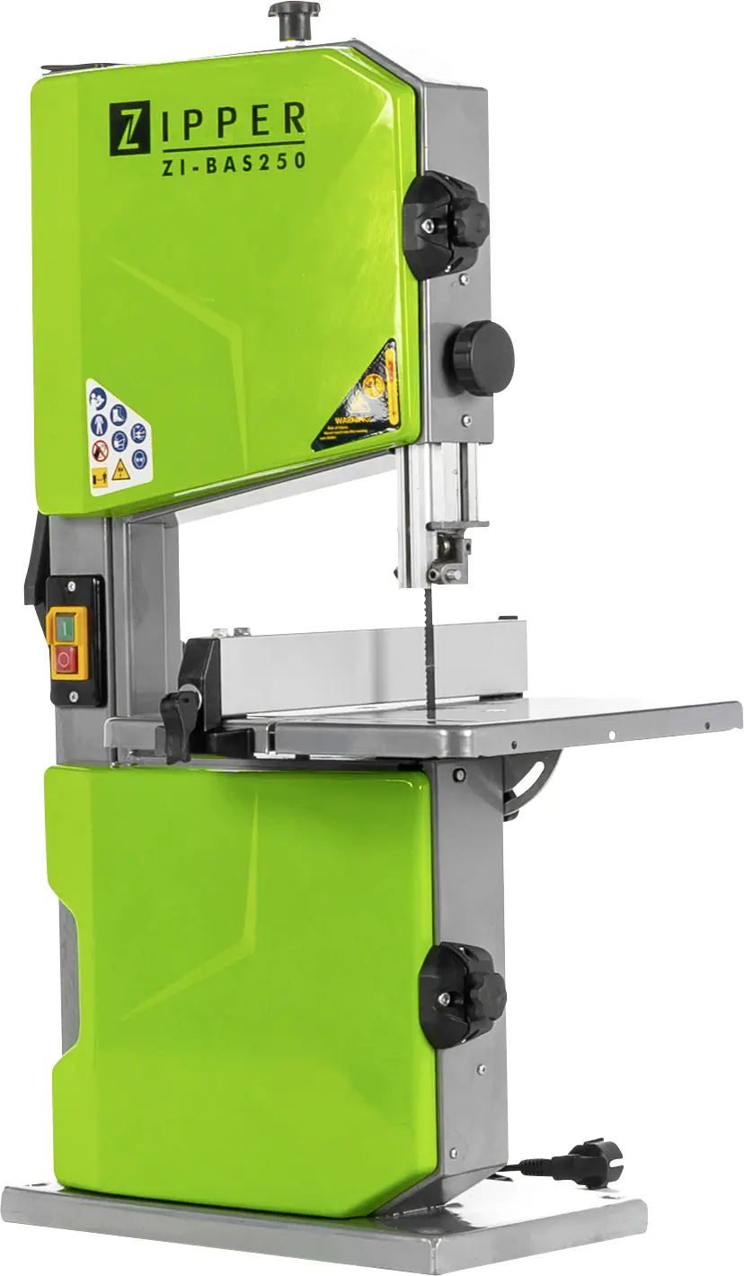 Zipper Holz-Bandsäge ZI-BAS250 500 W Sägebandlänge 1712 mm