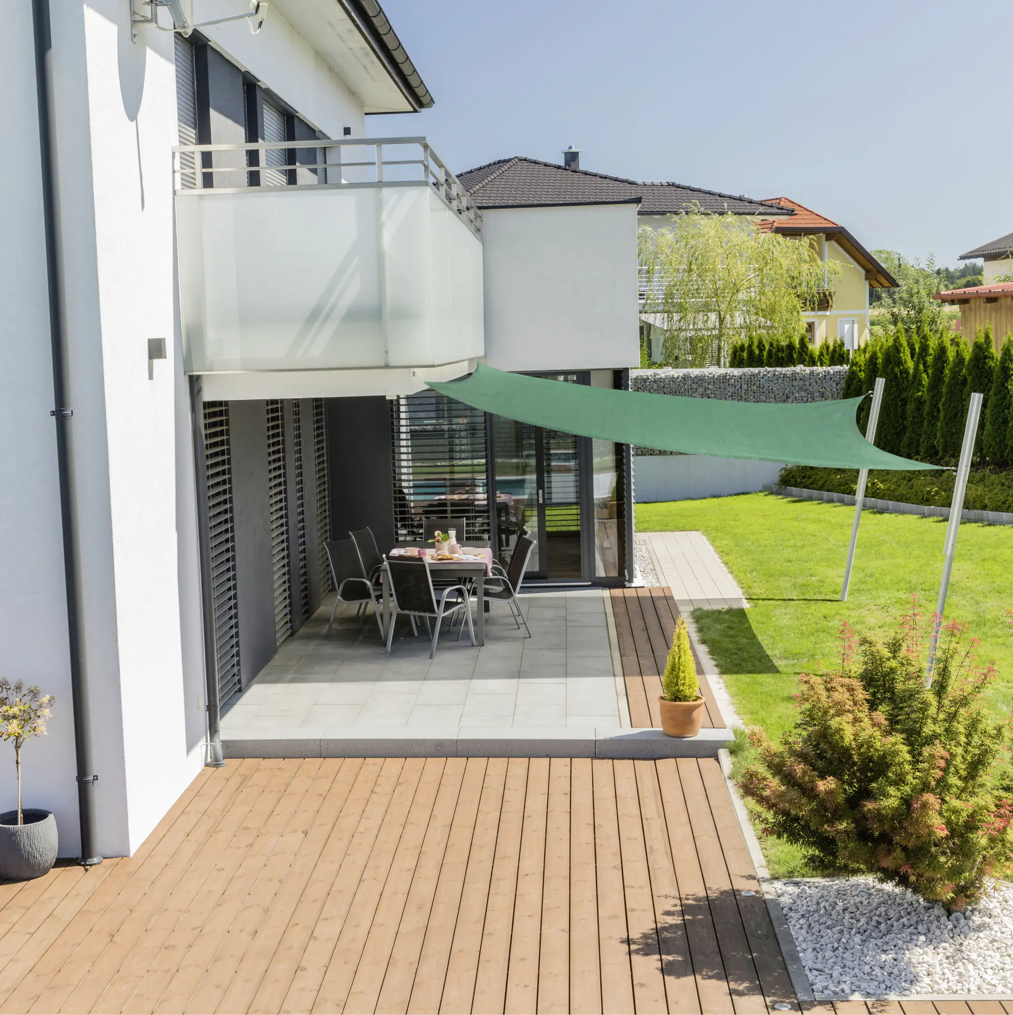 Windhager Sonnensegel Capri olive 4 x 4 m