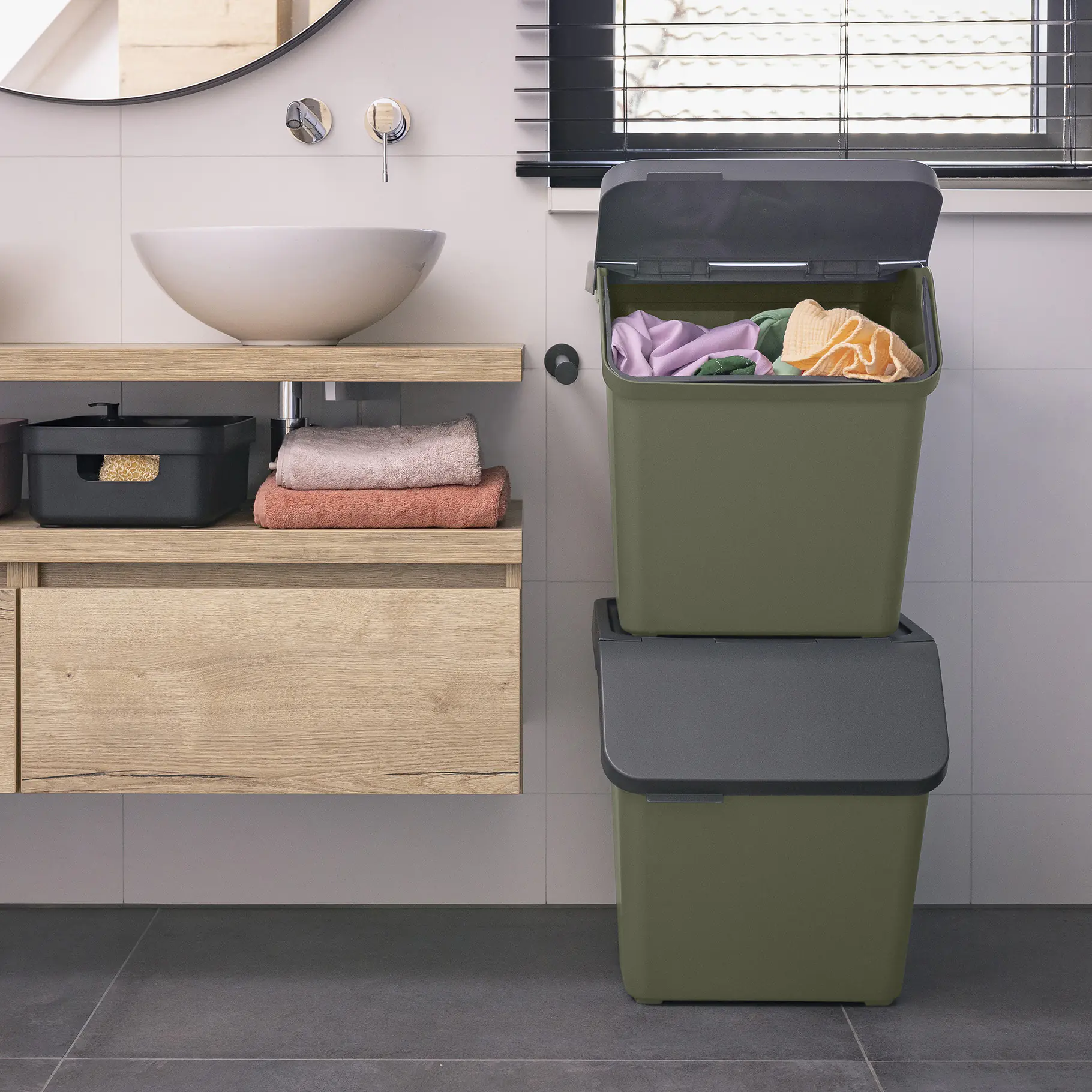 Sunware Sortiereinheit Sigma Home 60 L dunkelgrün