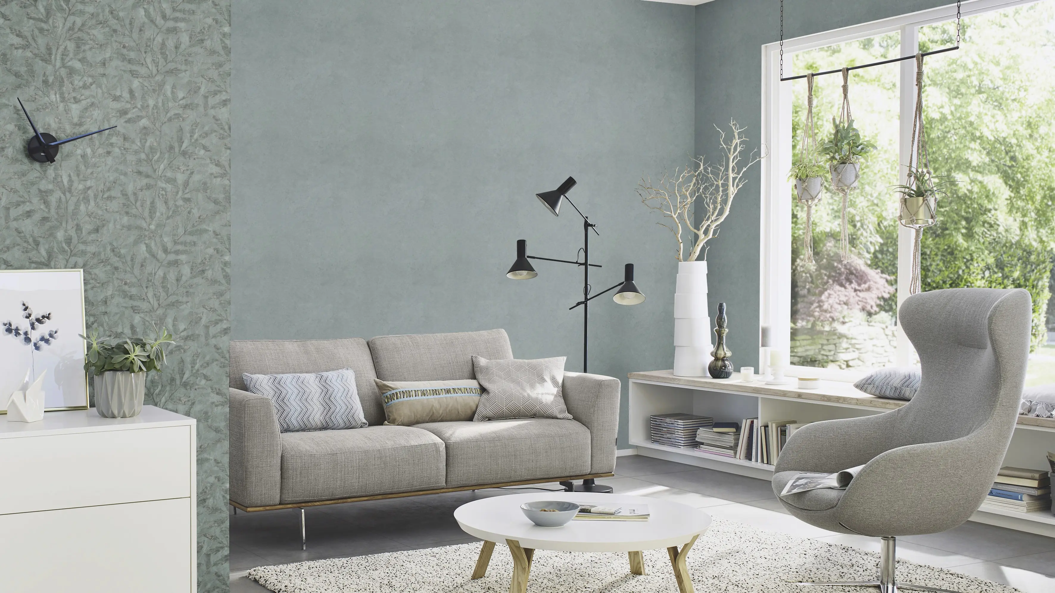 Rasch Vliestapete 315172 Grün-Dunkelgrün Uni 10,05 m x 0,53 m