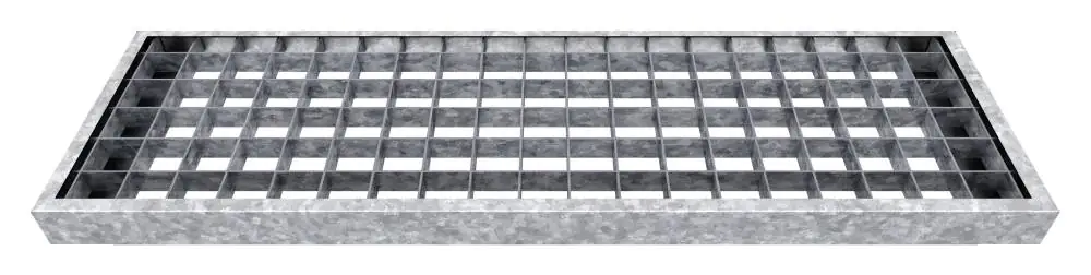 DOLLE Gitterroststufe für Außentreppe Gardentop feuerverzinkt