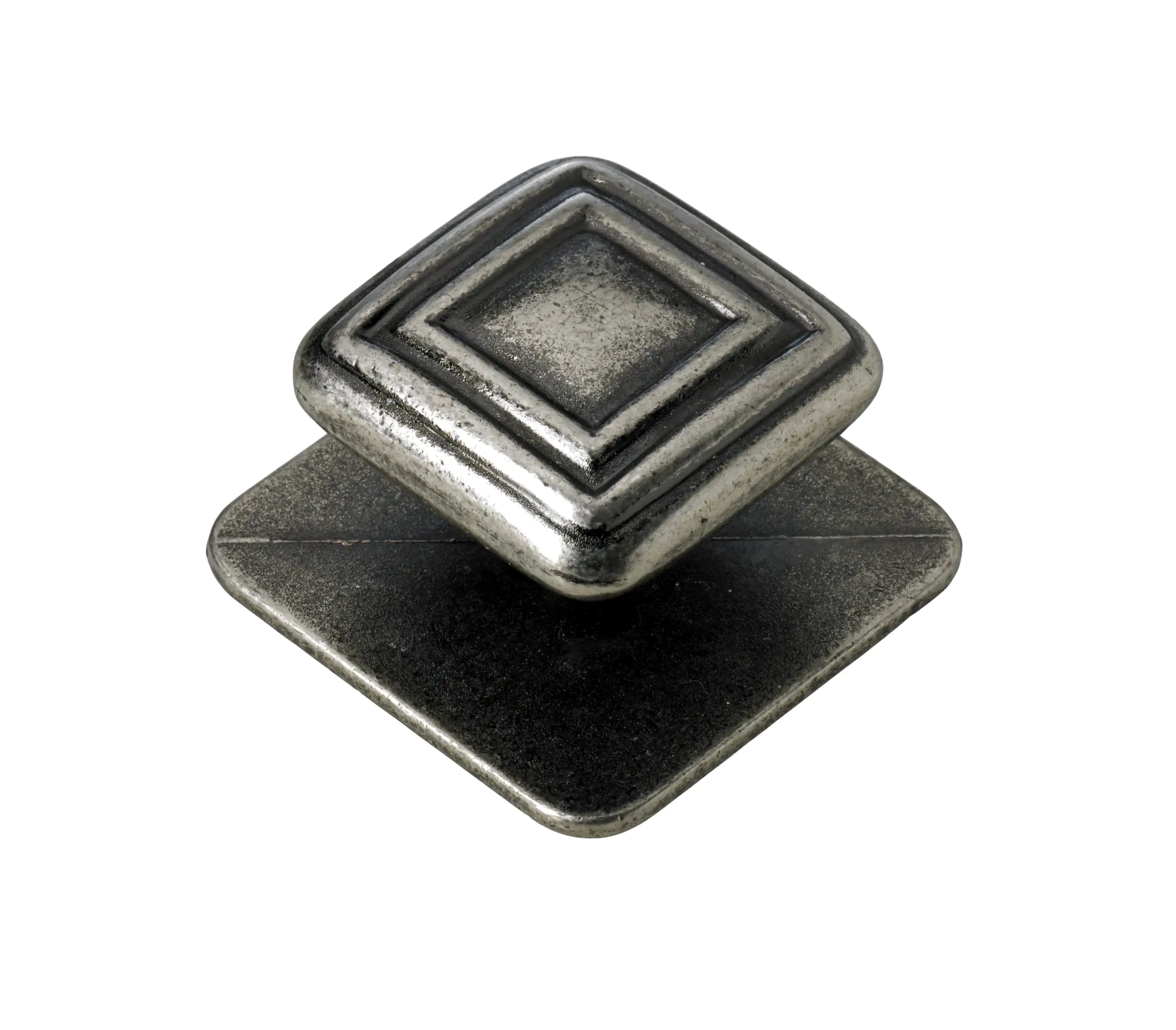 Hettich Möbelknopf Zinkdruckguss brüniert 45,0 x 45,0 mm - 1 Stück