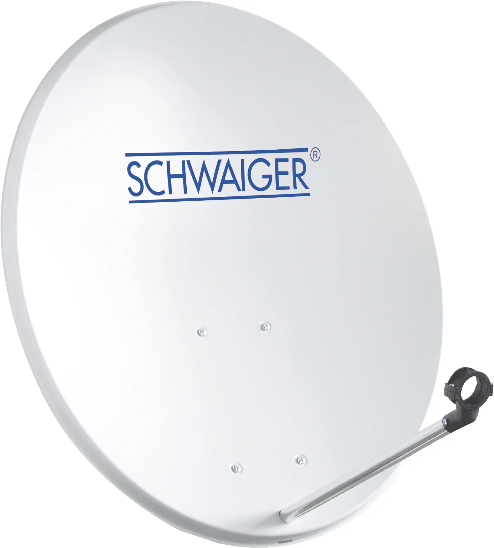 Schwaiger Satellitenspiegel Stahl Offset Antenne Ø 55cm hellgrau