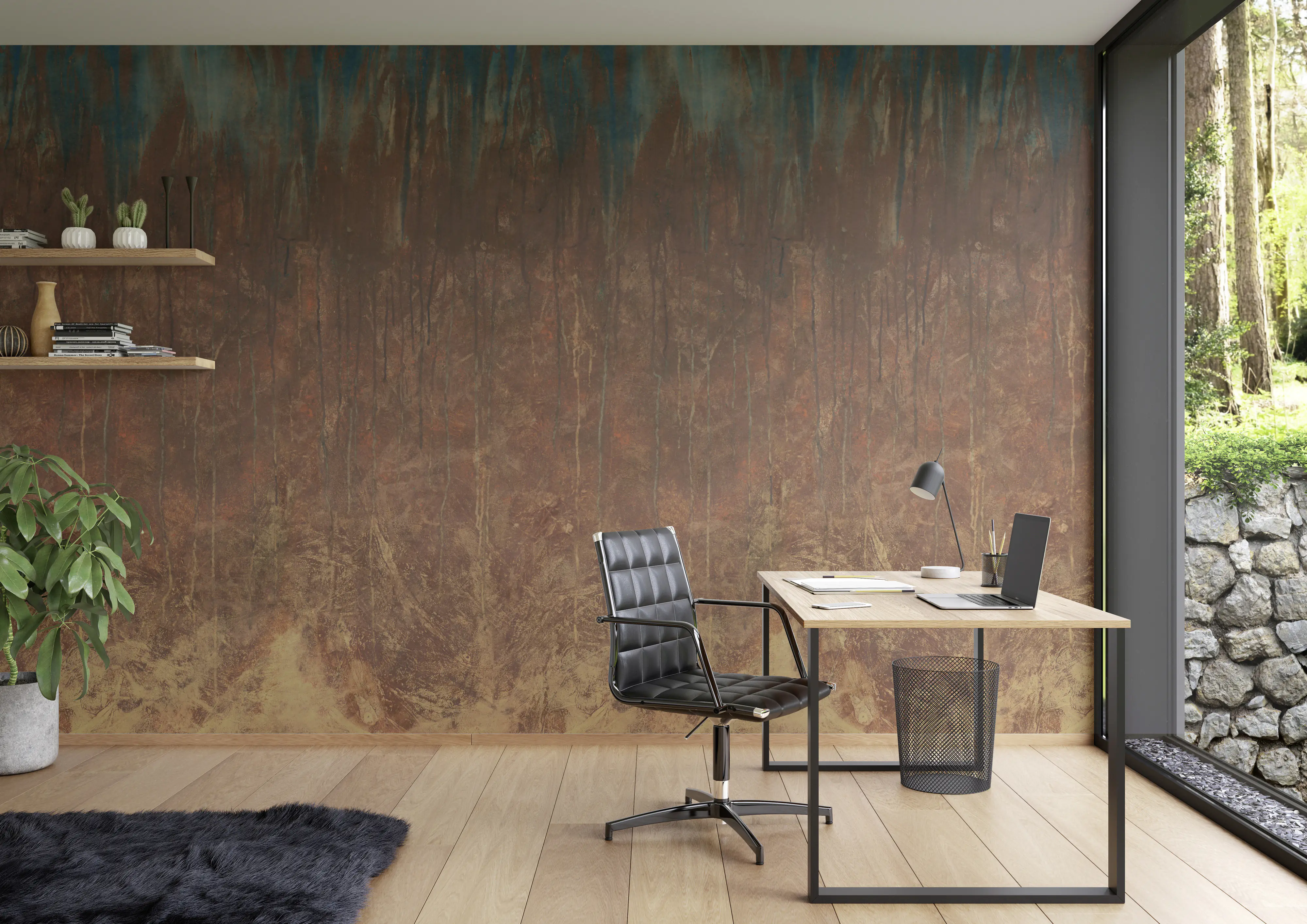 Rasch Vlies Fototapete 364156 Braun-Rostbraun Muster & Motive 3 m x 2,12 m