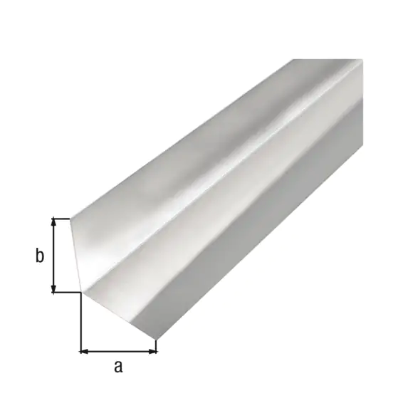 Alberts Glattblech L-Form Aluminium natur 50 x 50 x 2000 mm gekantet