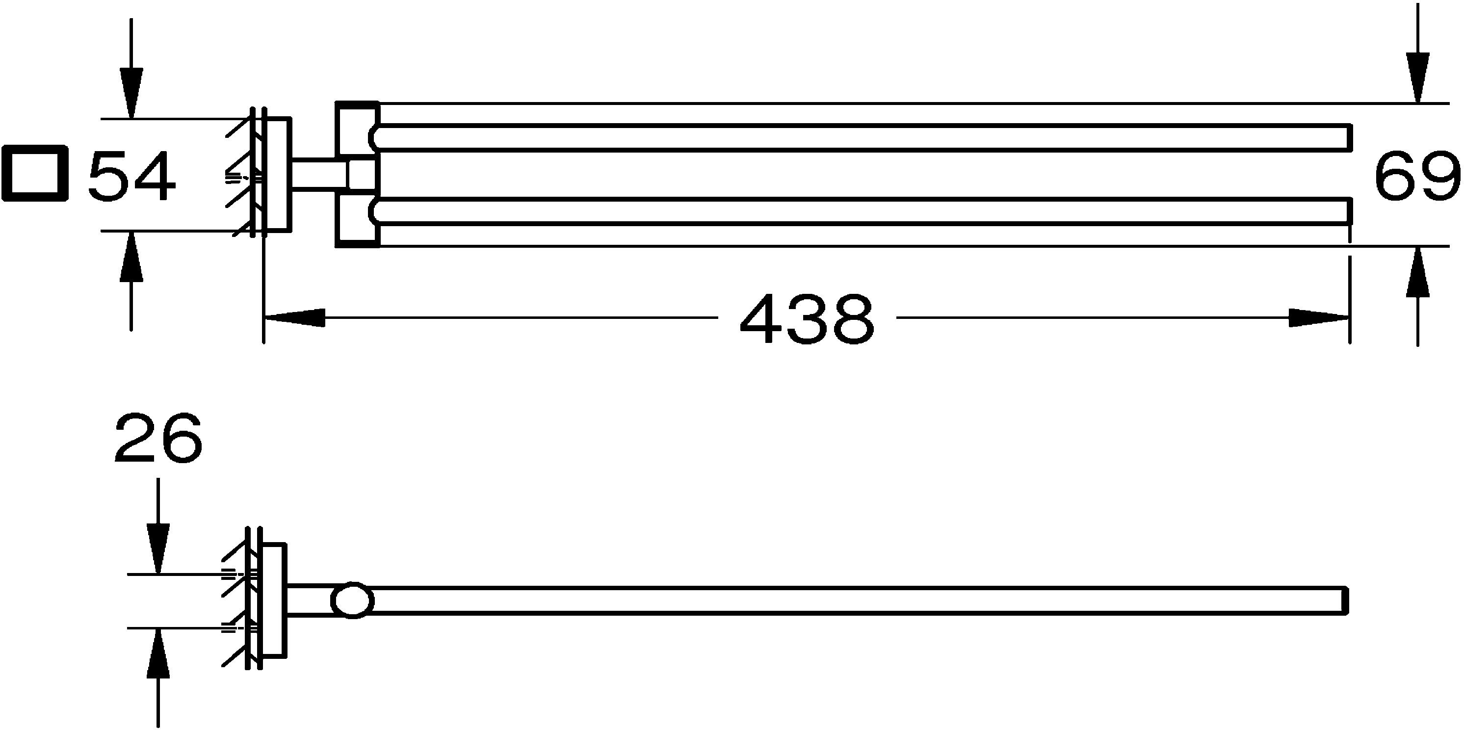 Grohe Start Cube Handtuchhalter chrom schwenkbar Grohe Start Cube Handtuchhalter chrom schwenkbar