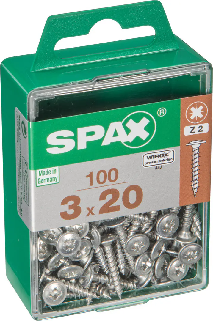 Spax Universalschrauben 3.0 x 20 mm PZ 2 - 100 Stk.