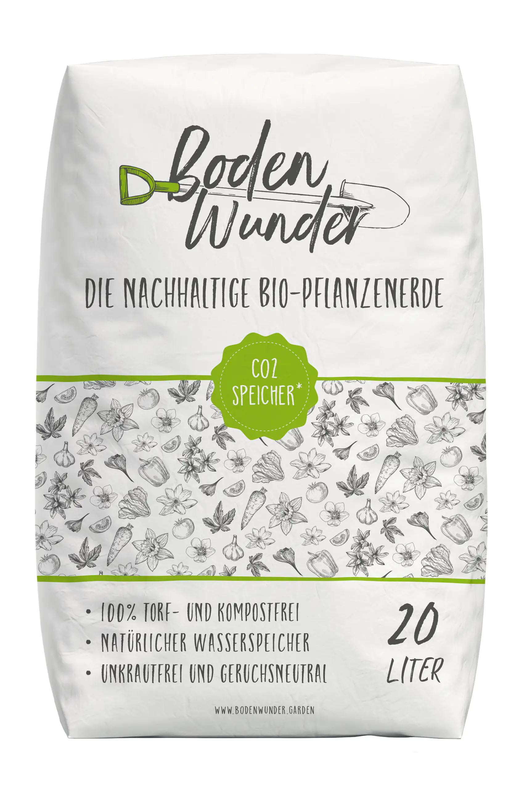 Bio Pflanzerde Bodenwunder 20 L torffrei Bio Pflanzerde Bodenwunder 20 L torffrei