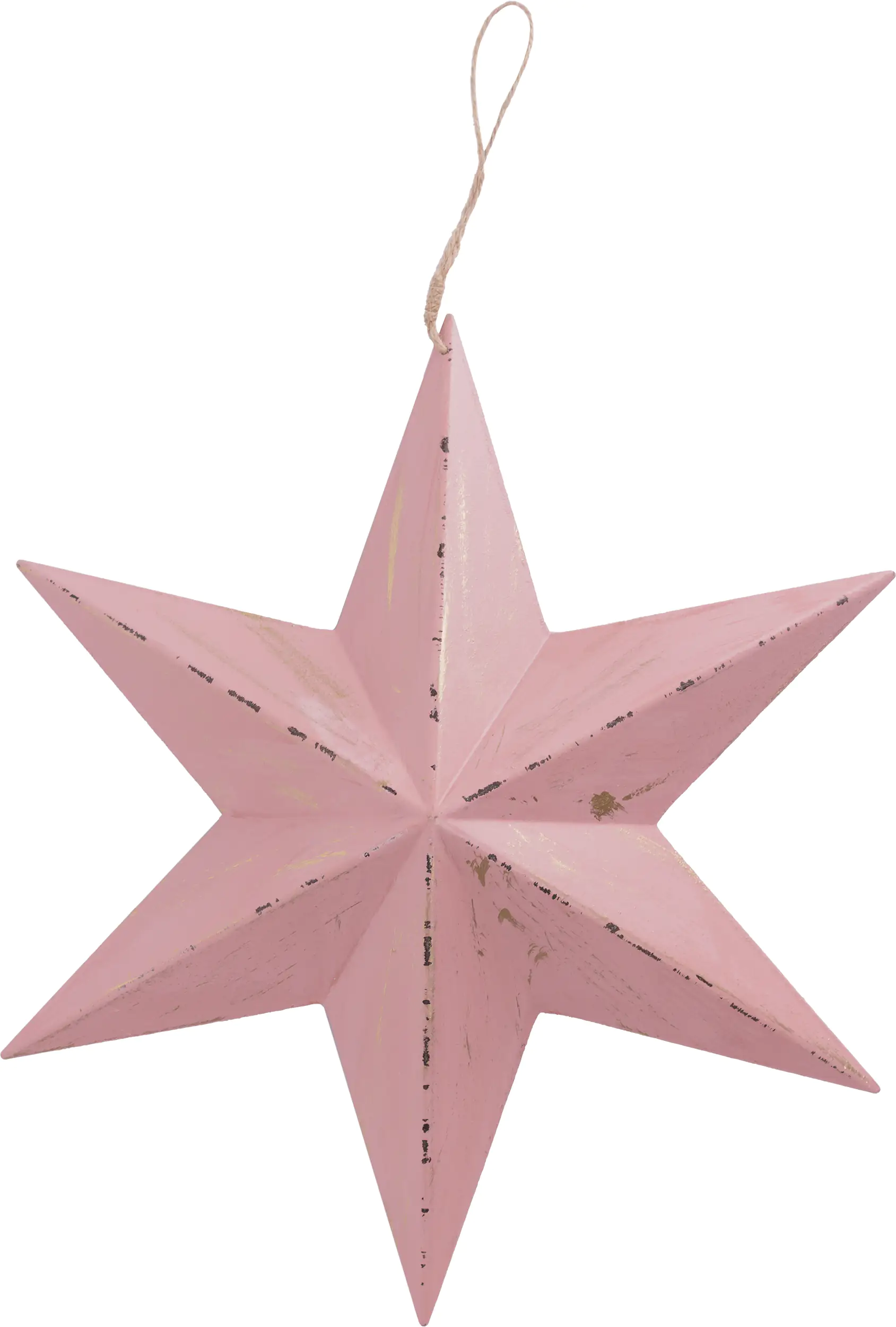 TrendLine Weihnachtsaufhänger Holz Stern 40 x 35 cm rosa TrendLine Weihnachtsaufhänger Holz Stern 40 x 35 cm rosa