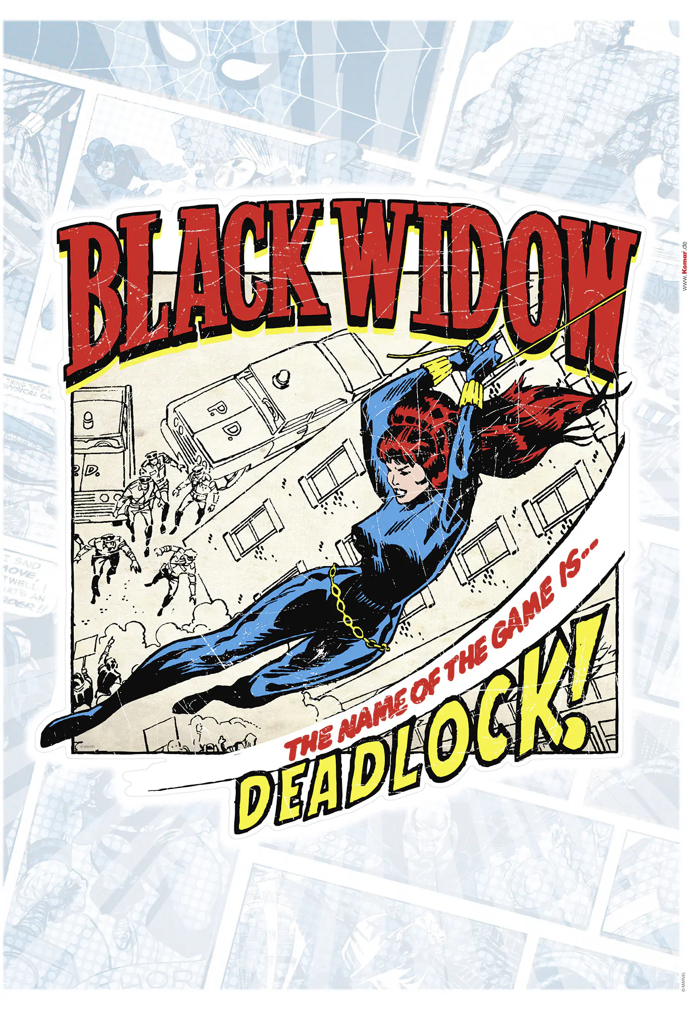 Komar Dekosticker Black Widow Classic 50 x 70 cm  