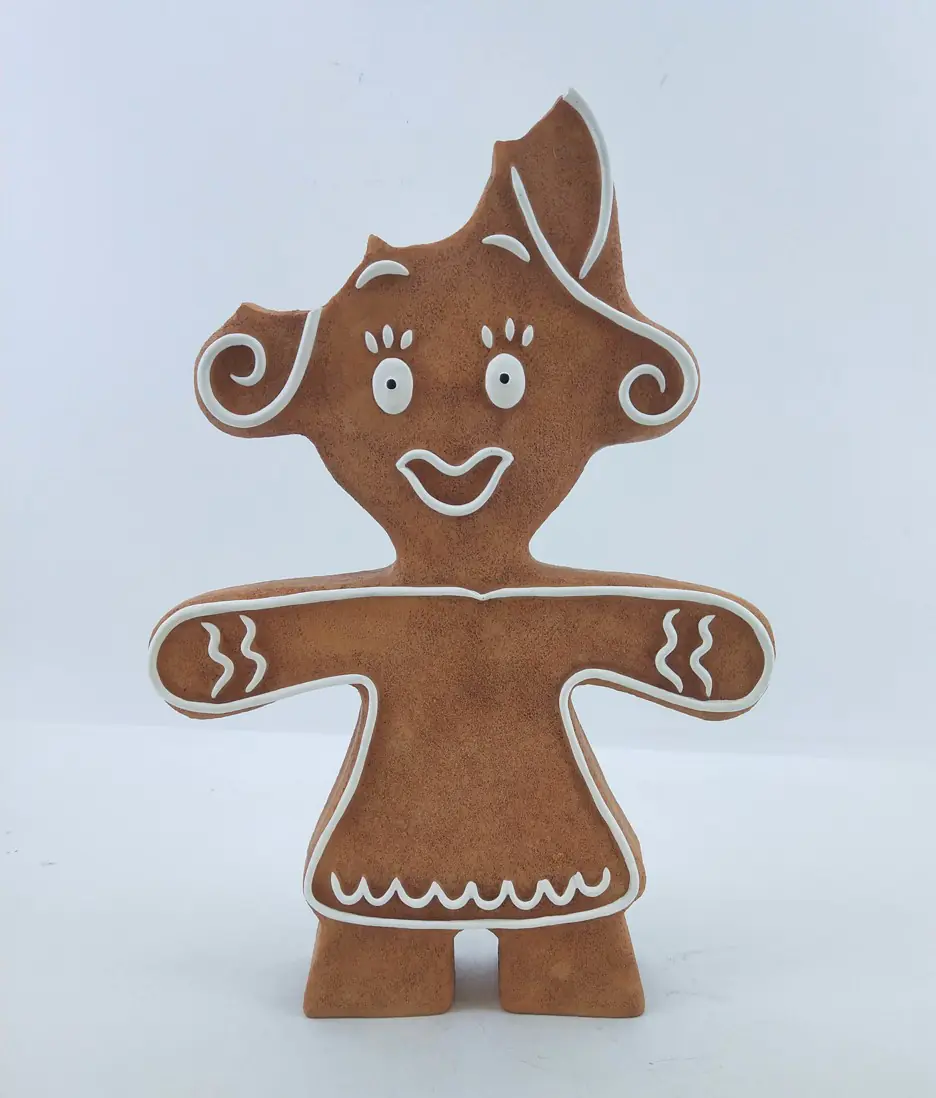Figur Pfefferkuchenfrau 35 x 26,5 x 5,5 cm braun Figur Pfefferkuchenfrau 35 x 26,5 x 5,5 cm braun