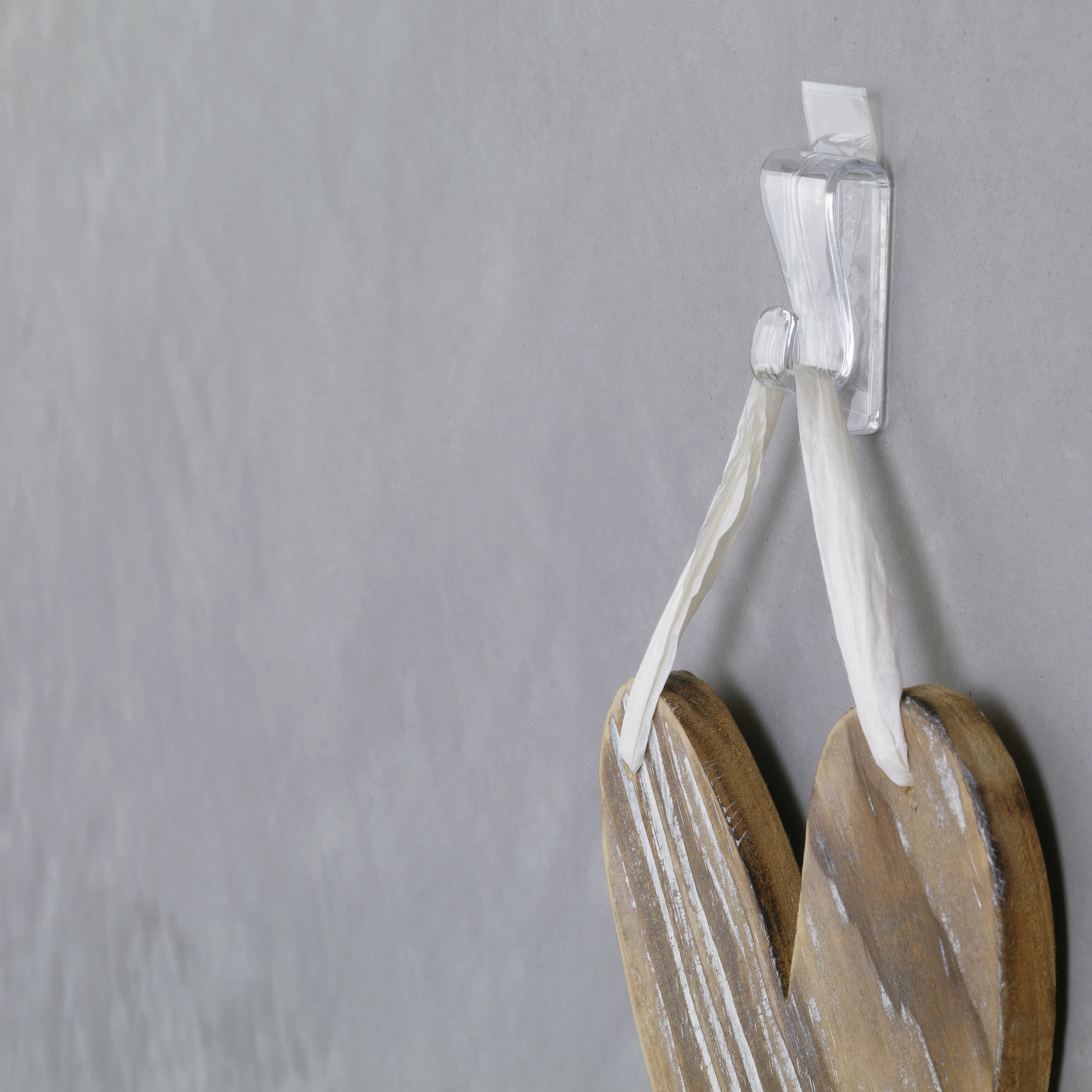 tesa Powerstrips Haken Large transparent-weiß