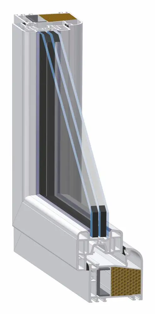 Meeth Fenster 95 x 120 cm DIN rechts 1 flügelig Dreh-Kipp weiß