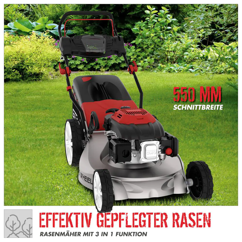Güde Benzin Rasenmäher BIG WHEELER 553.1 R 3,5 kW, 55 cm Schnittbreite