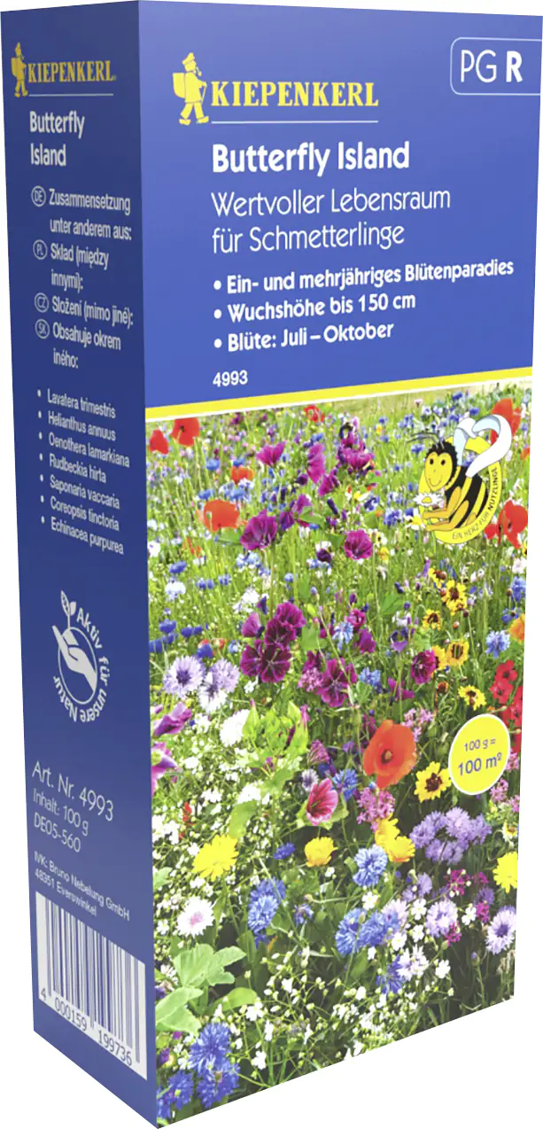4000159199934 Kiepenkerl Blumenmischung Butterfly Island Inhalt reicht für ca. 100 m²