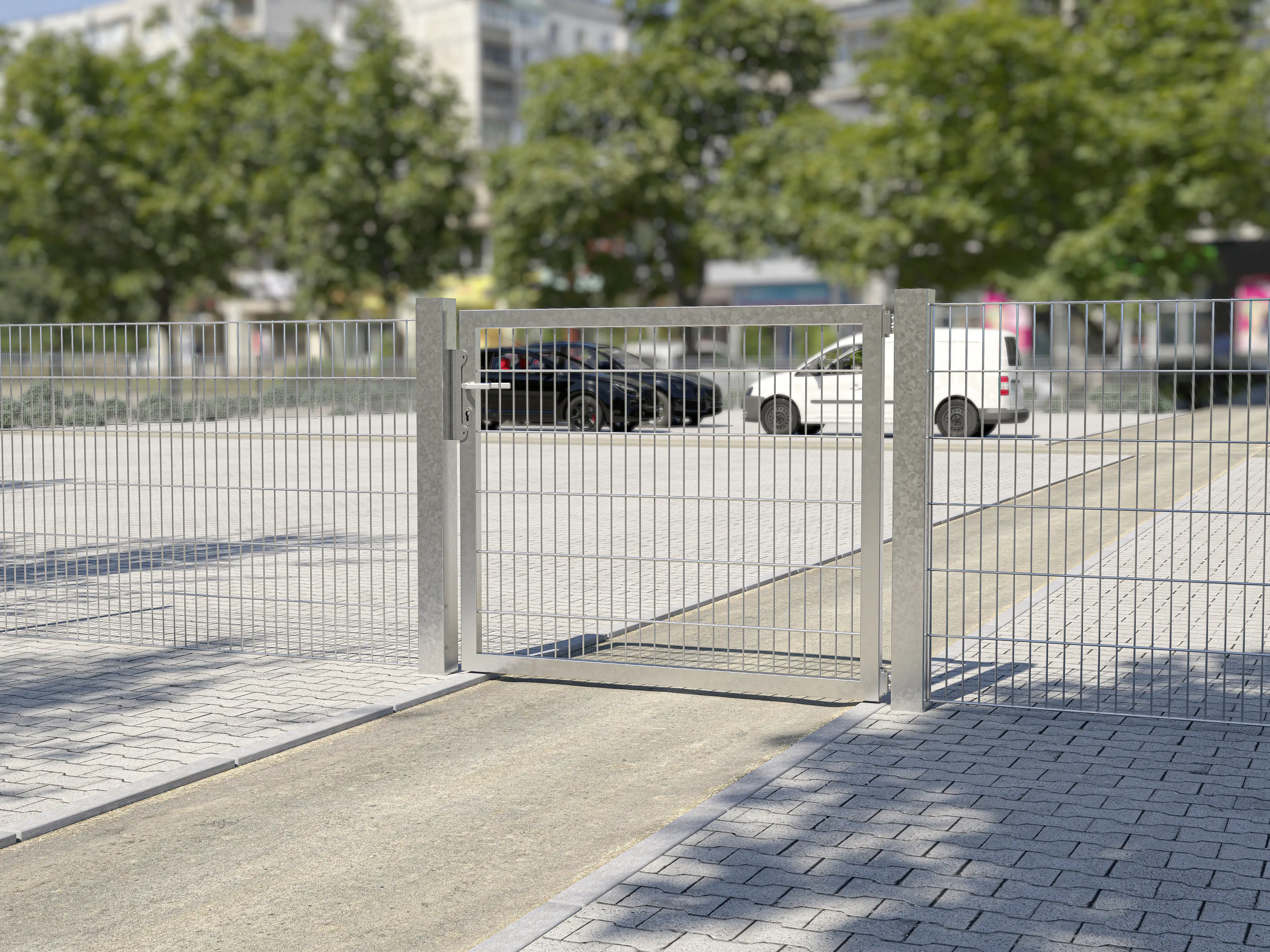 Alberts Einzeltor Flexo Plus feuerverzinkt 125 x 120 cm