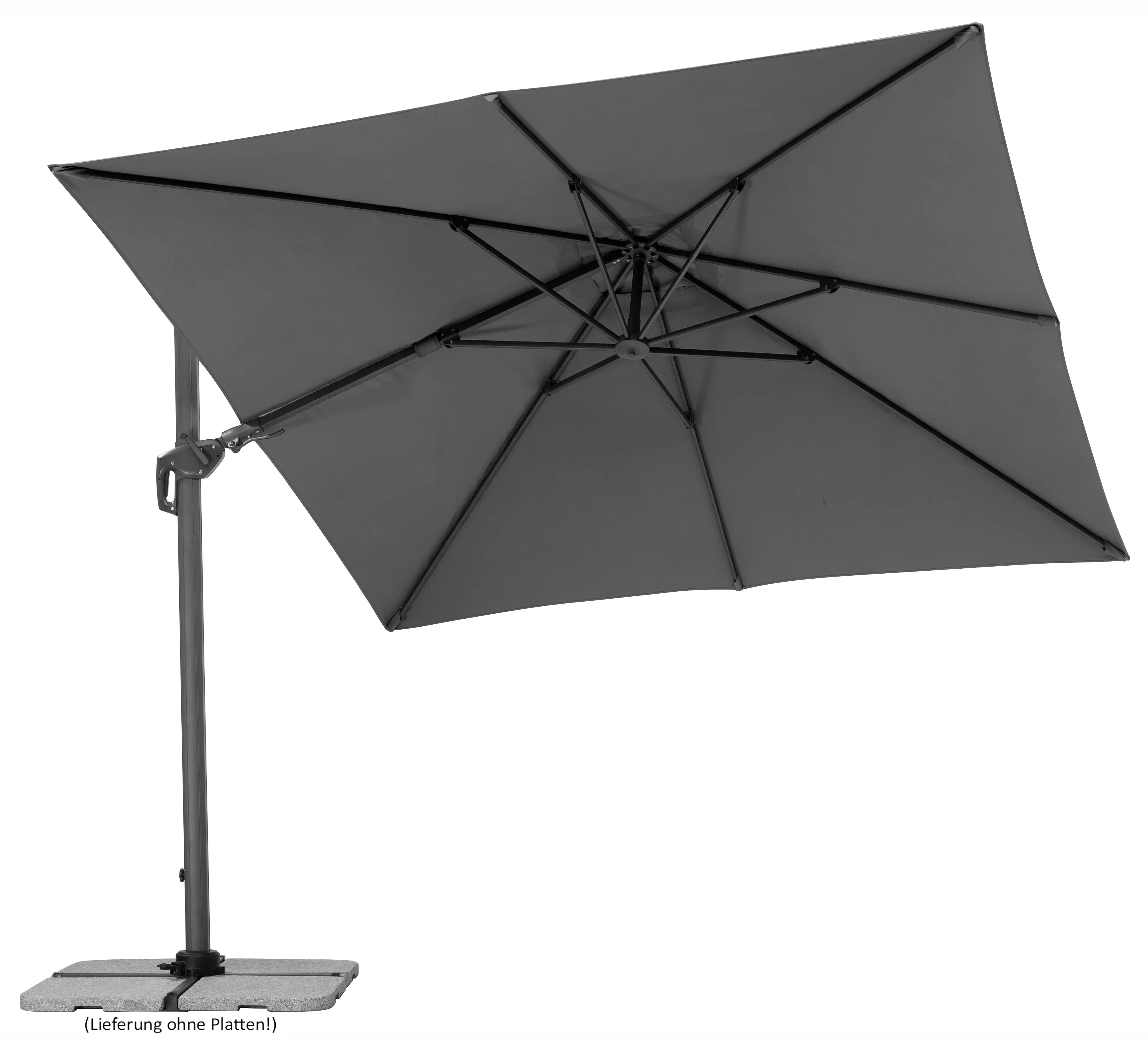 Schneider Sonnenschirm Rhodos Twist anthrazit 300 x 300 cm