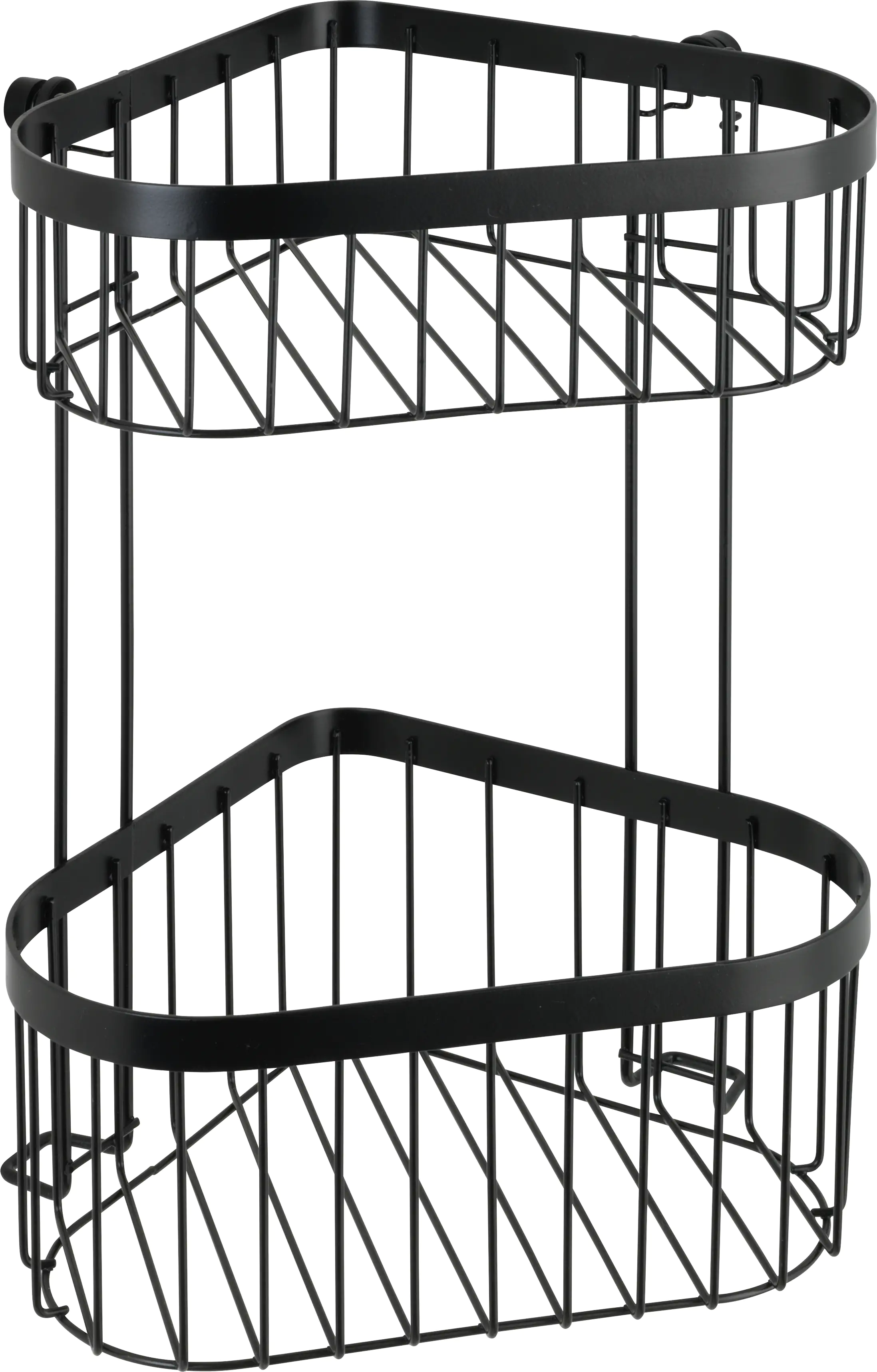 Wenko Eckregal Classic Plus Black 2 Ablagen