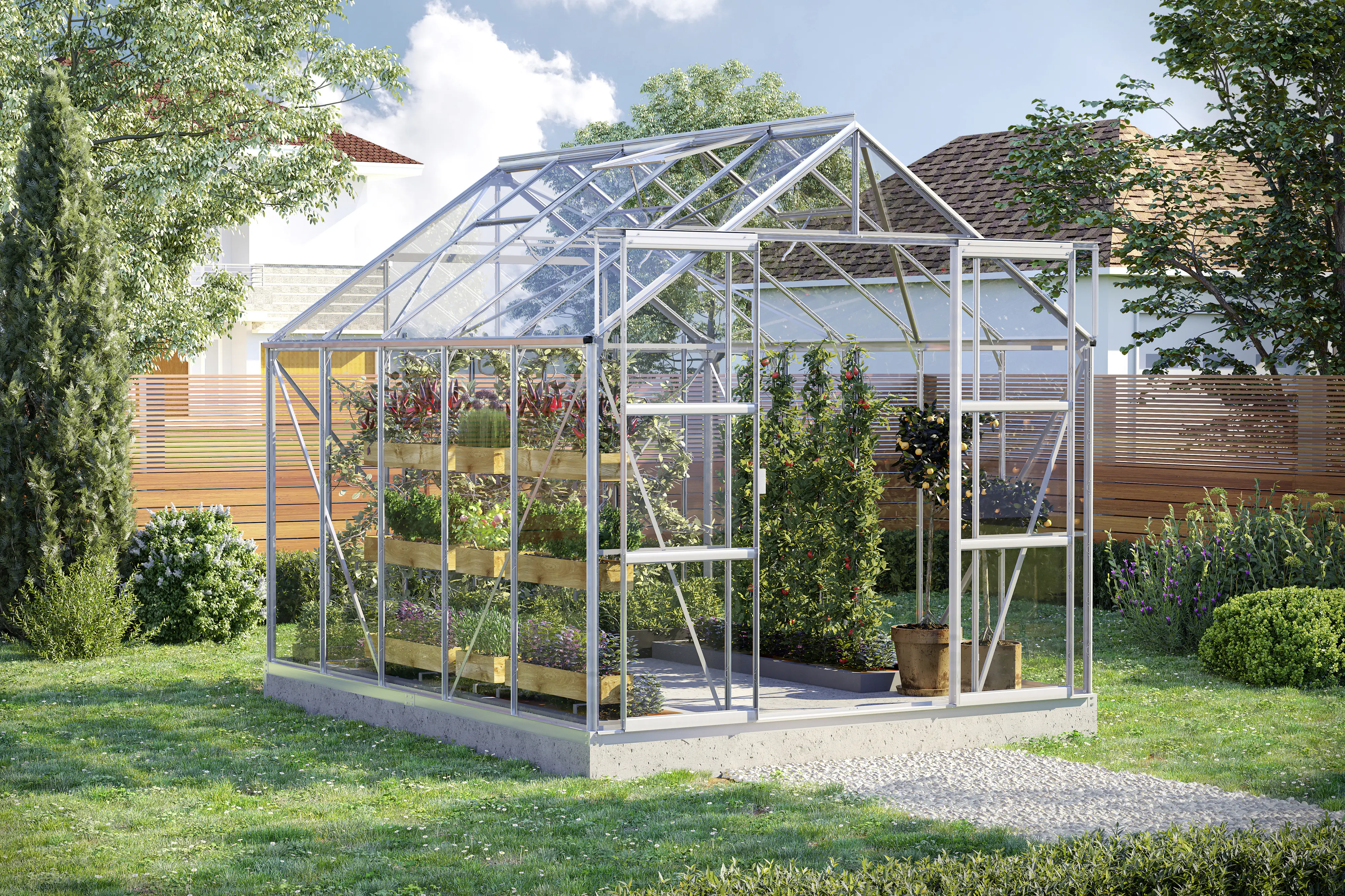 Vitavia Gewächshaus Uranus 8300 254 x 317 cm 3 mm Sicherheitsglas Vitavia Gewächshaus Uranus 8300 254 x 317 cm 3 mm Sicherheitsglas