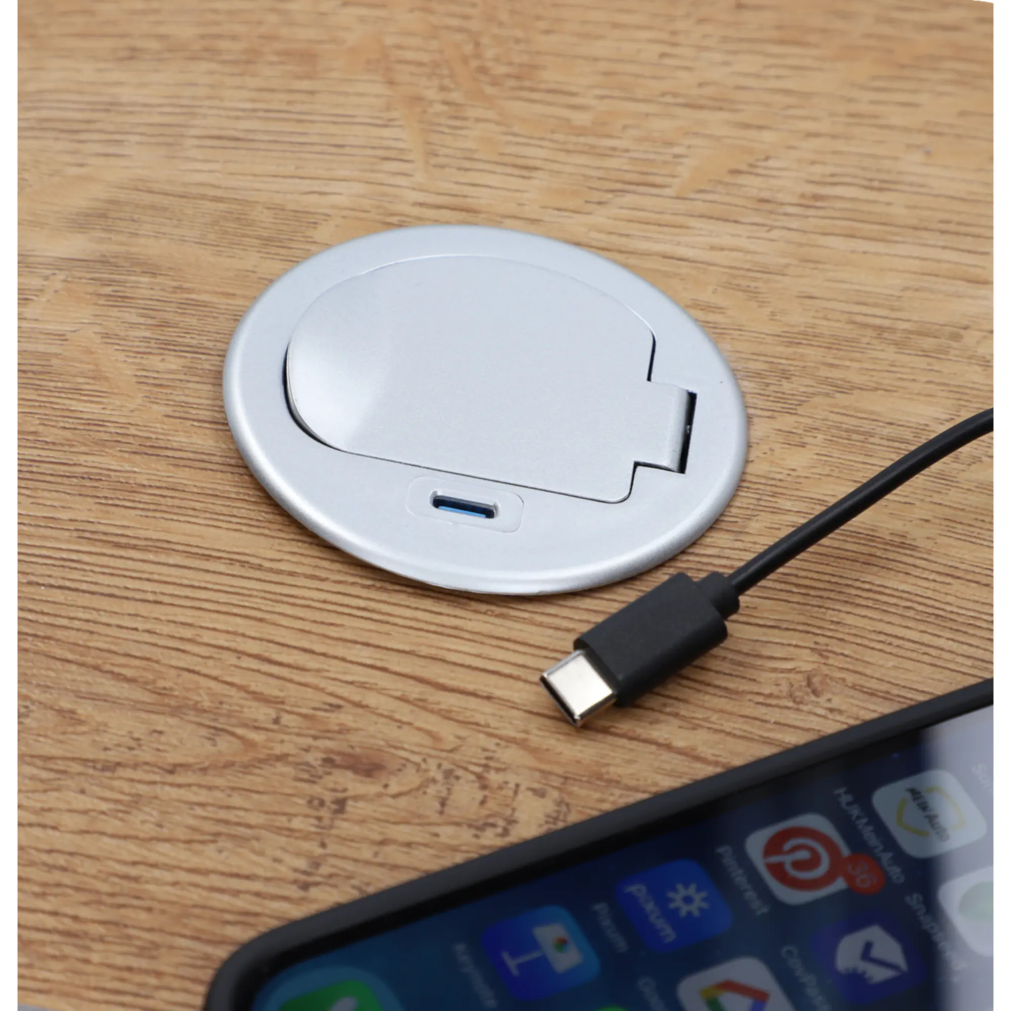 UniTEC Einbausteckdose Tischsteckdose mit USB C 1,5 m UniTEC Einbausteckdose Tischsteckdose mit USB C 1,5 m