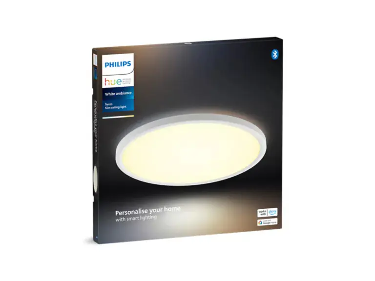 Philips Hue LED Deckenleuchte Tento + Bridge rund weiß Ø 42,1 cm warmweiß-kaltweiß Philips Hue LED Deckenleuchte Tento + Bridge rund weiß Ø 42,1 cm warmweiß-kaltweiß