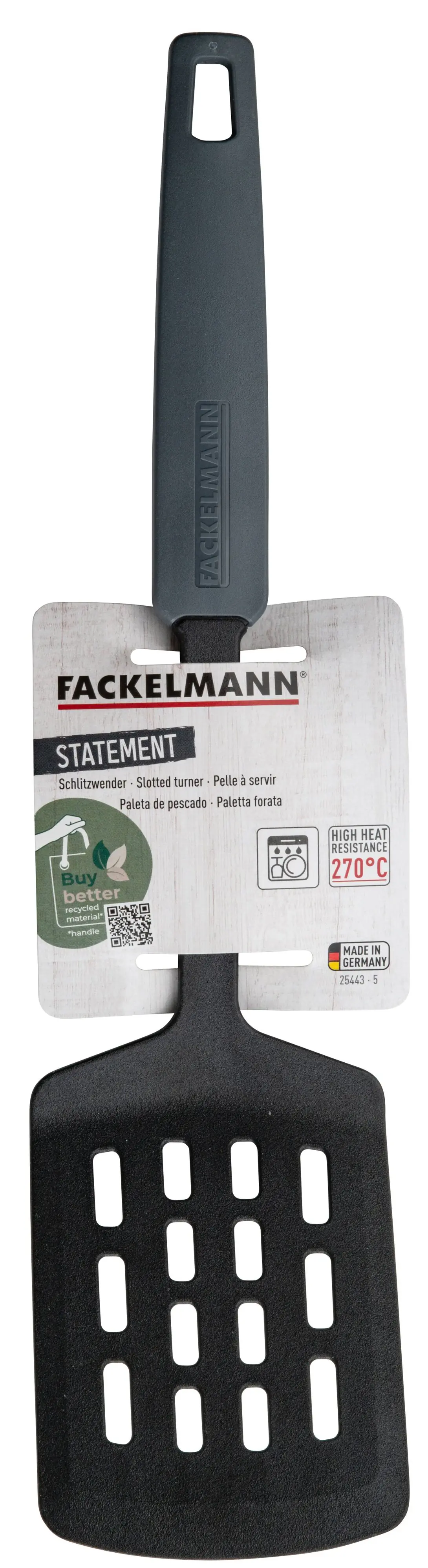 Fackelmann Pfannenwender mit Schlitzen Statement 32 cm