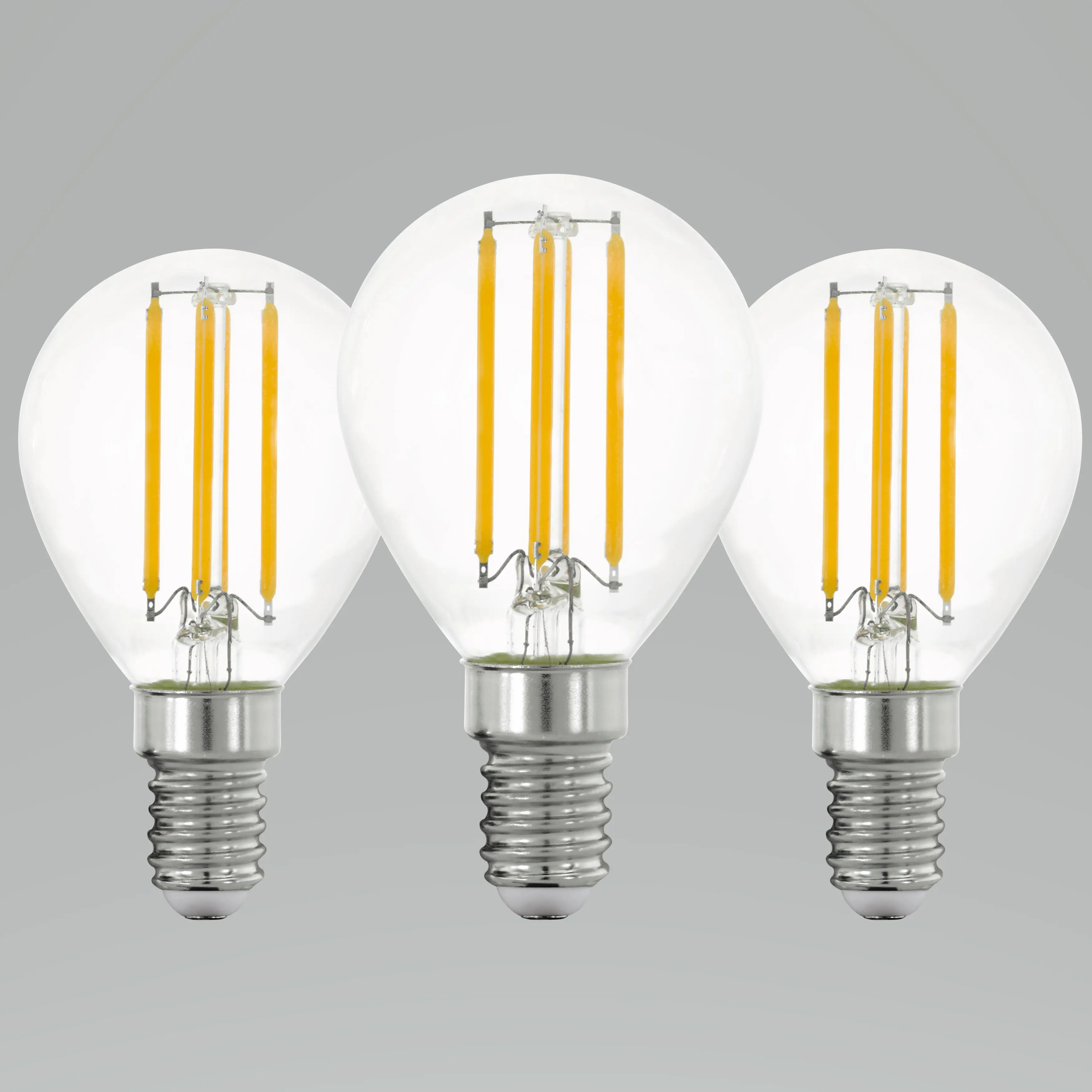 Eglo LED Leuchtmittel E14 7W, 806 lm, 3000K, warmweiß, klar, 3er Set