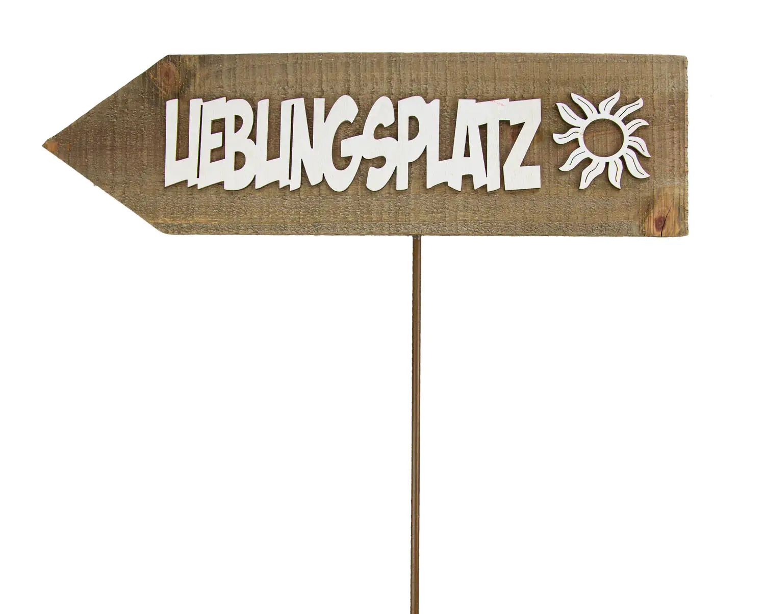 Riffelmacher Dekoschild Lieblingsplatz zum Stecken 35 x 9,7 x 1,3 cm