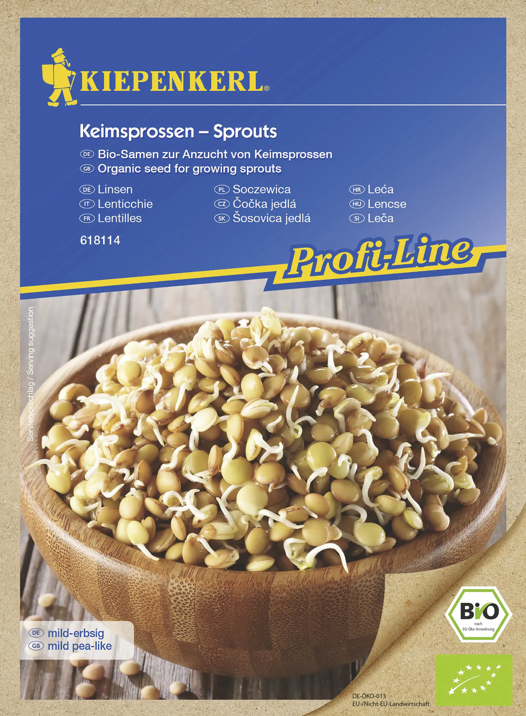 Kiepenkerl BIO Keimsprossen Linsen Inhalt: 60 g