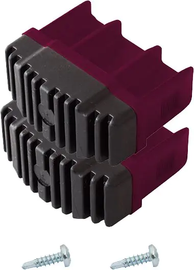 Krause Fußstopfen Corda Kunststoff 6,4 x 2,5 x cm 2 Stück