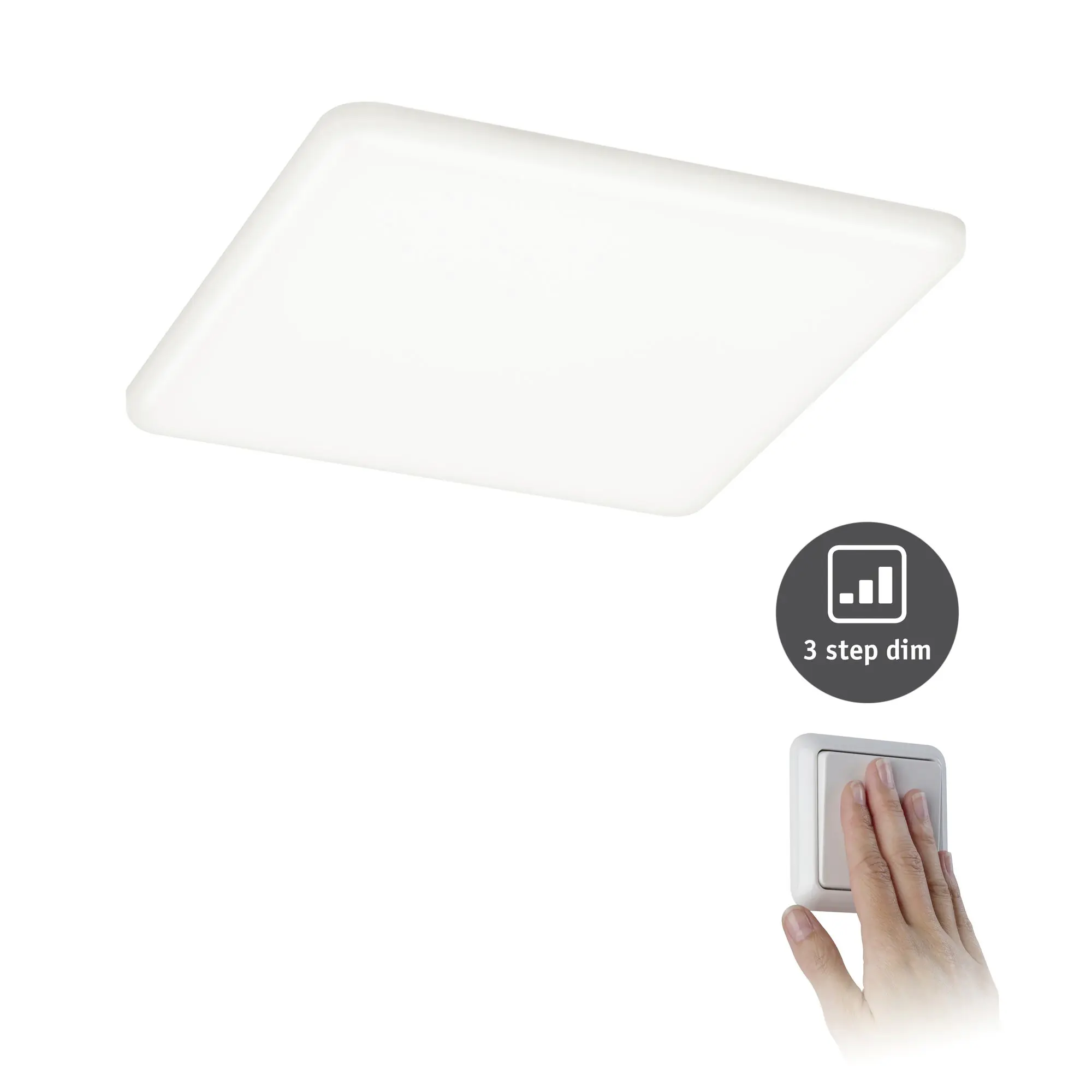 Paulmann Einbauleuchte LED Veluna Varifit 3-Stufen dimmbar 18,5 cm 17,5 W