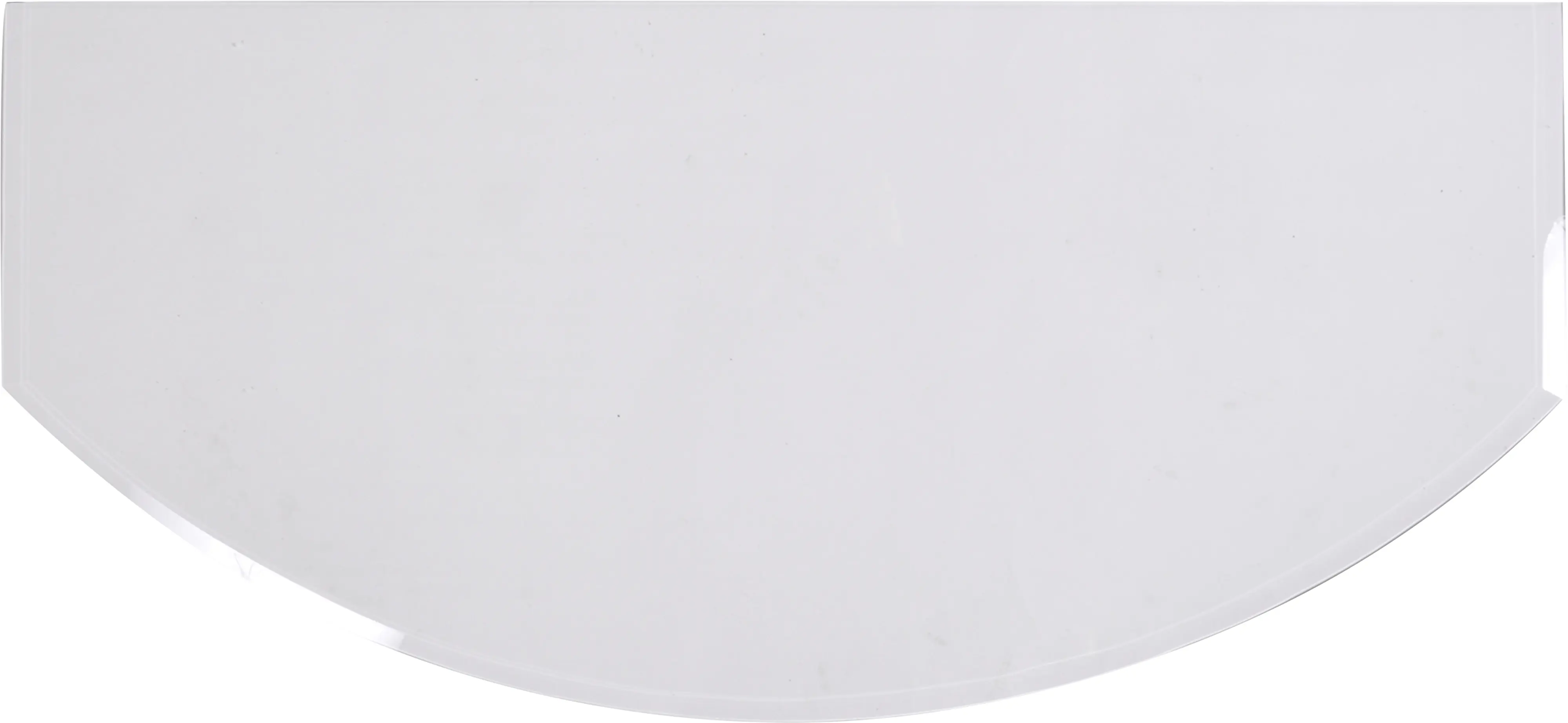 FireFix Glas-Vorlegeplatte 120 x 55 cm rundbogen klarglas