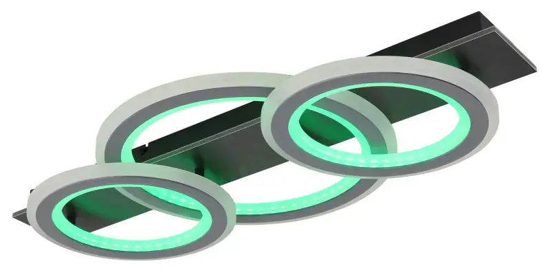 Globo Deckenleuchte Jayden 73 x 37 cm schwarz CCT