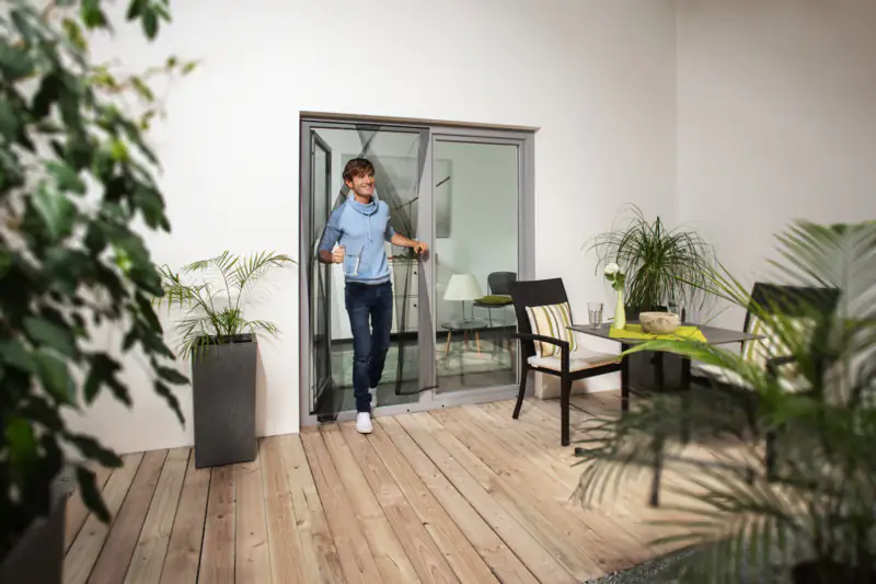 9003117315266 TrendLine Fliegenschutz Türvorhang 100 x 210 cm anthrazit kürzbar