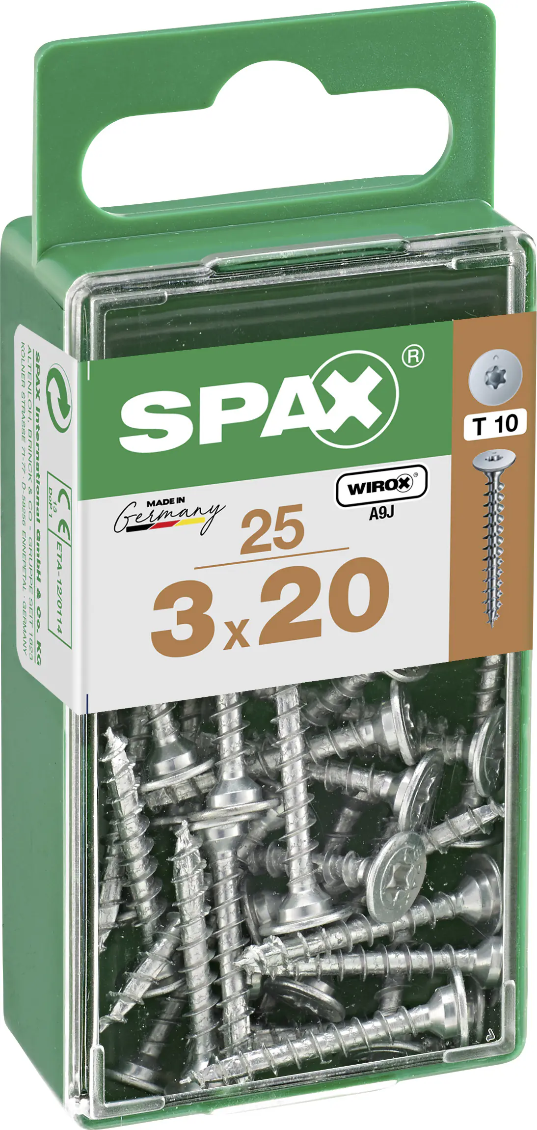Spax Möbelbauschrauben 3.0 x 20 mm TX 10 - 25 Stk.