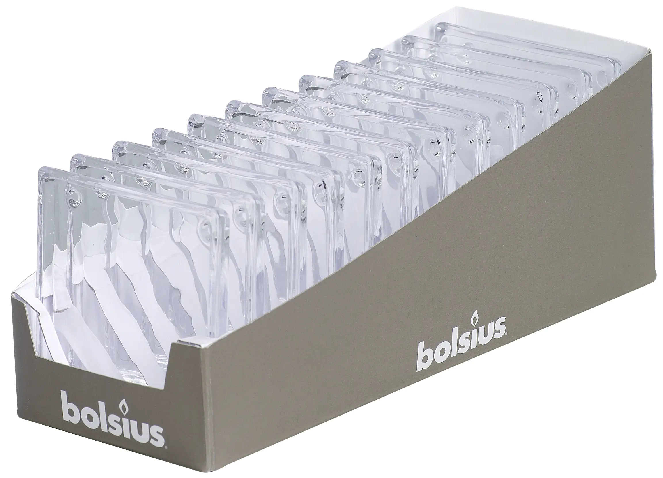 8717847025210_1 Bolsius Kerzenteller für Teelichter und Kerzen, 10 x 10 cm