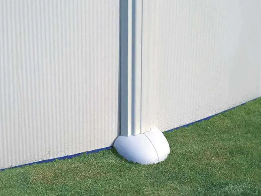 Gre Stahlwand-Pool Haiti, 610 x 375 x 132 cm Omega Oval Weiß