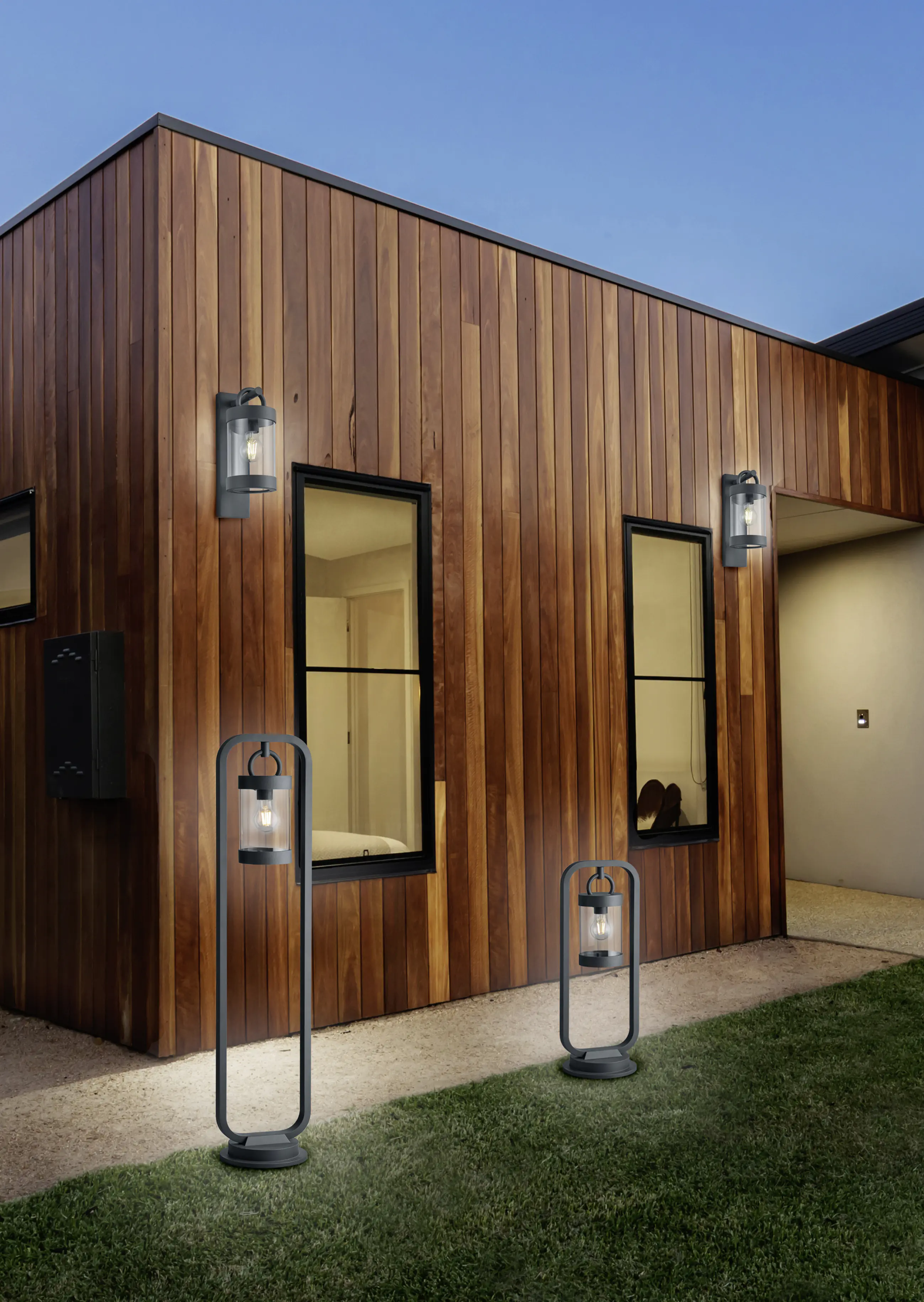 Trio Leuchten Sensor-Außen-Wegeleuchte Sambesi E27 anthrazit Trio Leuchten Sensor-Außen-Wegeleuchte Sambesi E27 anthrazit