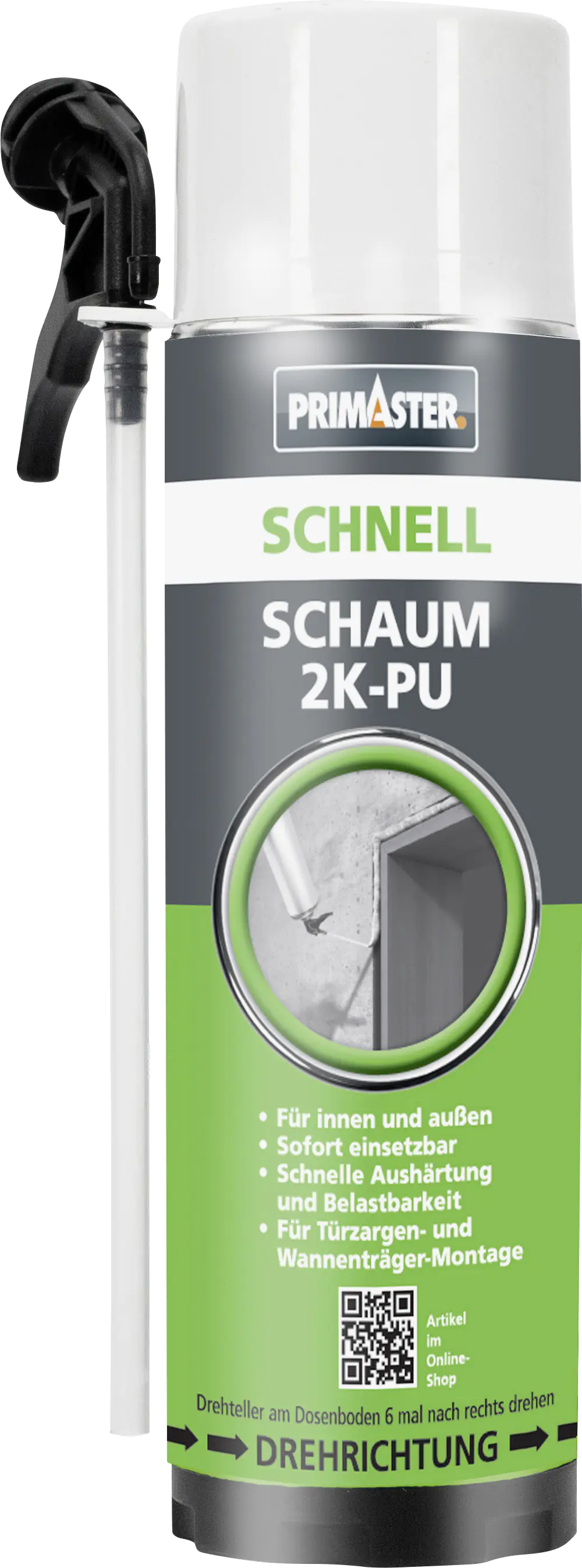 Primaster PU-Schnell Schaum 2K B2 400 ml Primaster PU-Schnell Schaum 2K B2 400 ml